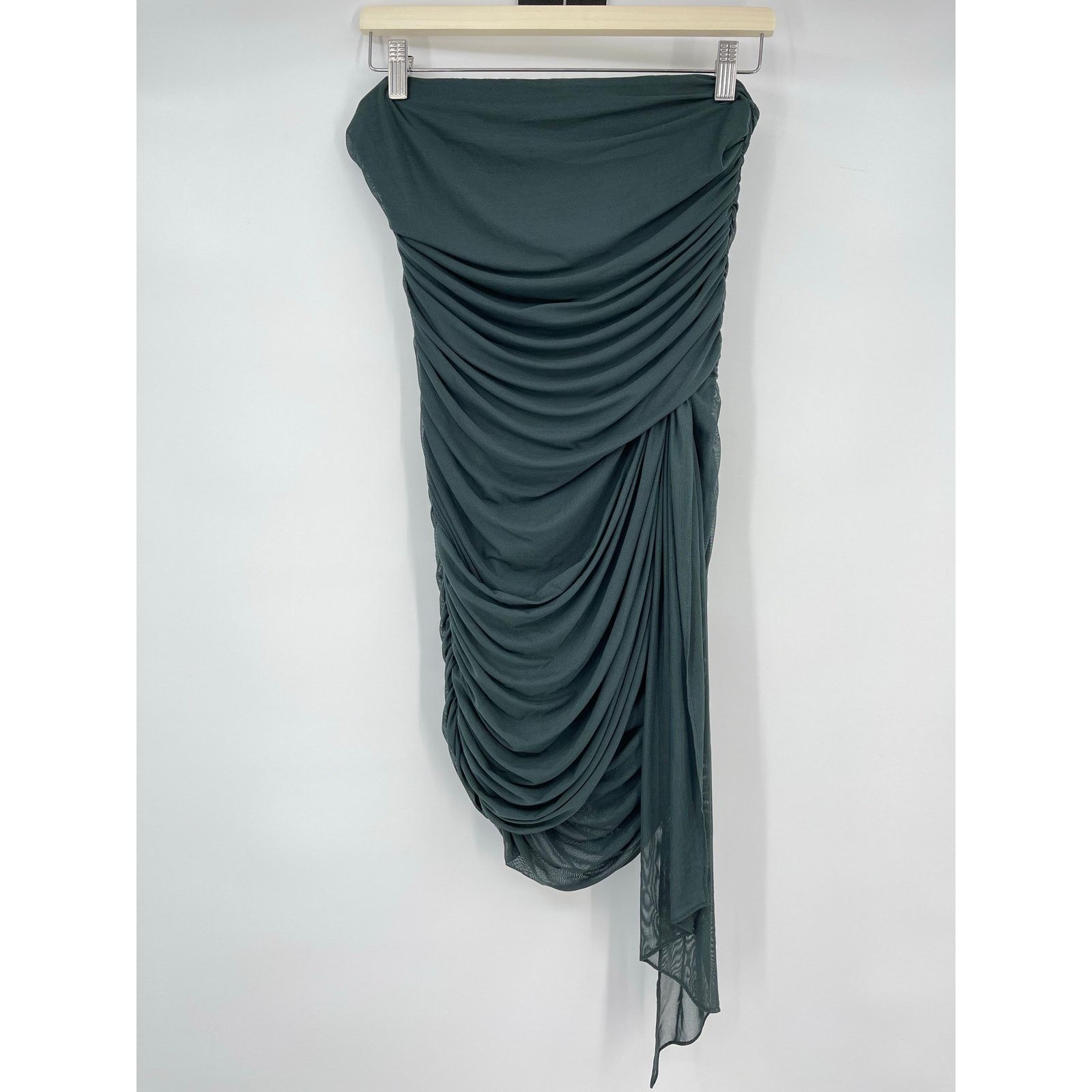 Amanda Uprichard Amanda Uprichard | Anja Mini Dress in Moss Green M Size M / US 6-8 / IT 42-44 - 4 Thumbnail