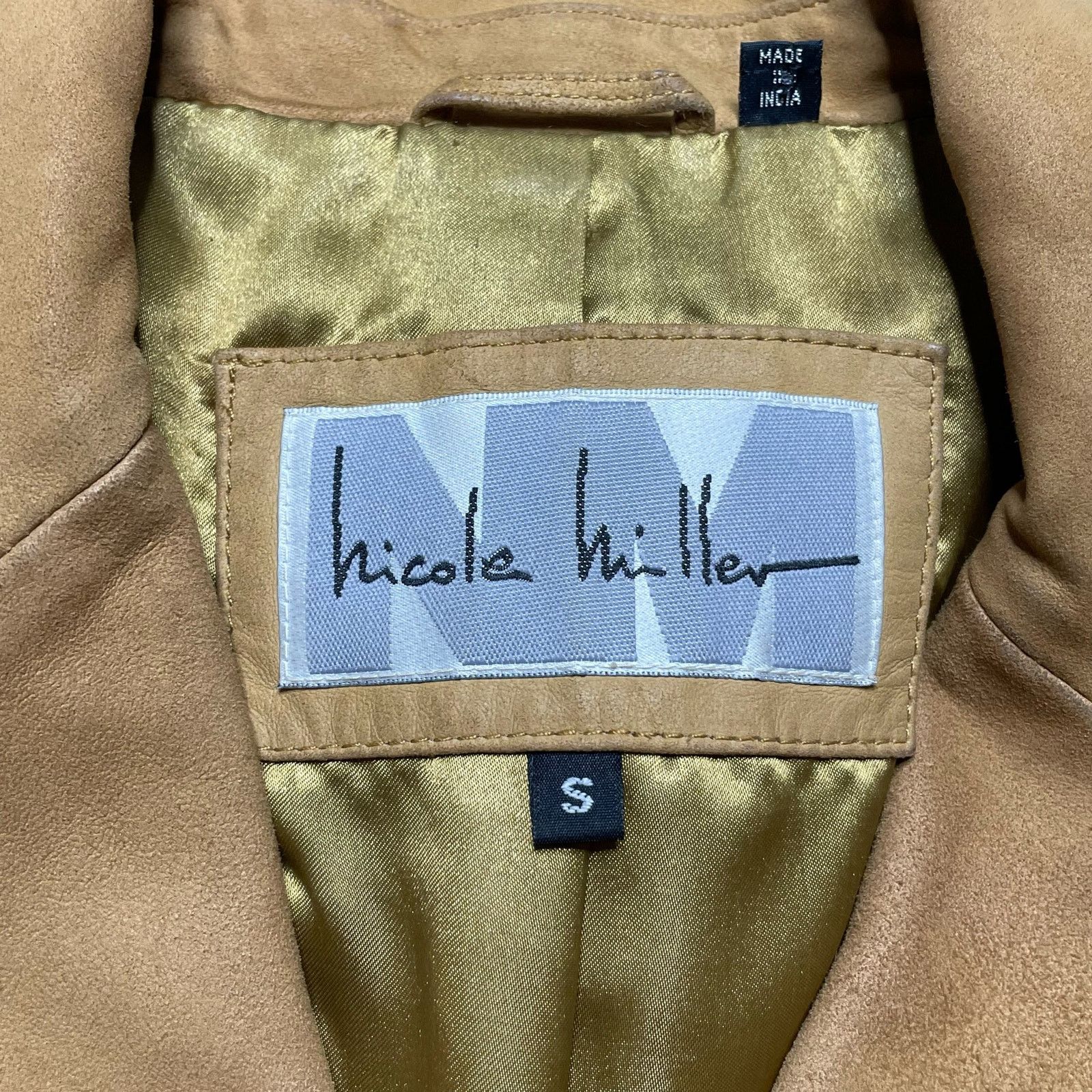 Nicole Miller Nicole Miller Genuine Leather Suede Blazer Size S / US 4 / IT 40 - 2 Thumbnail