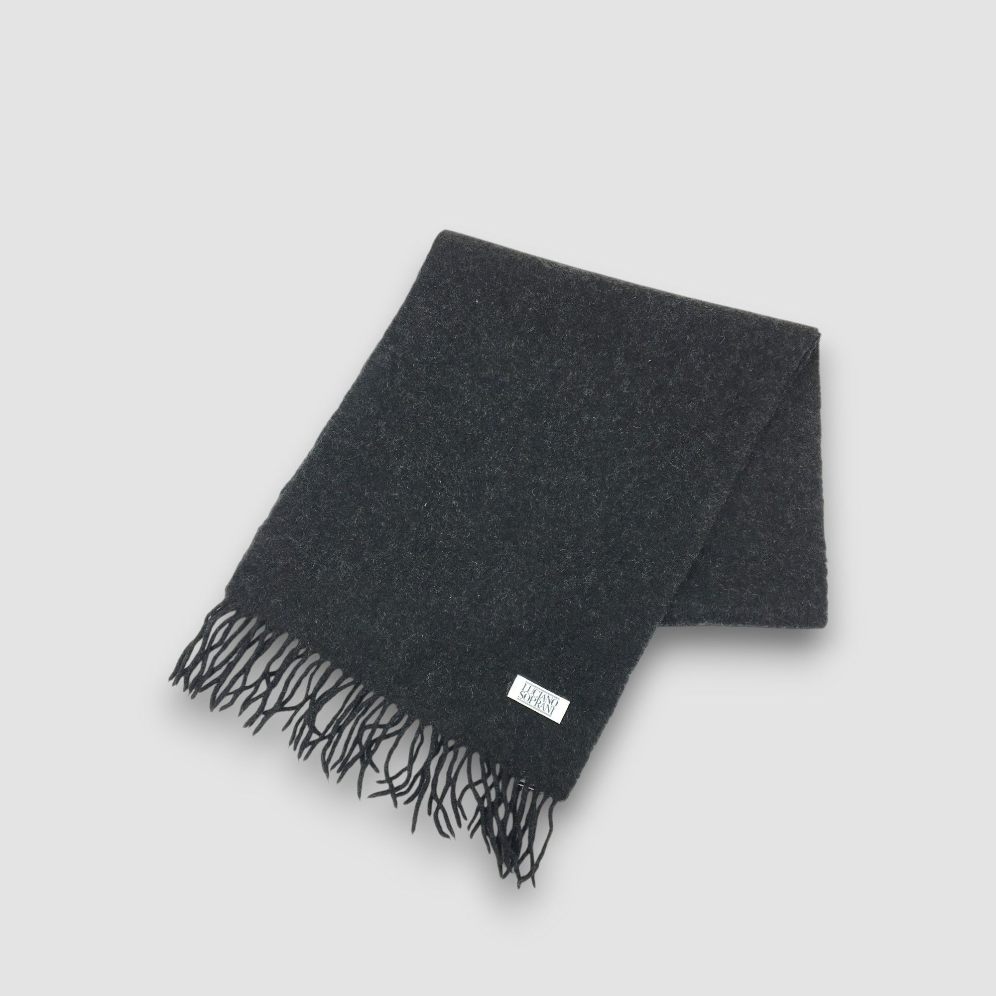 Vintage Vintage Luciano Soprani Scarf Wool Fringe Winter Scarves Size ONE SIZE - 1 Thumbnail