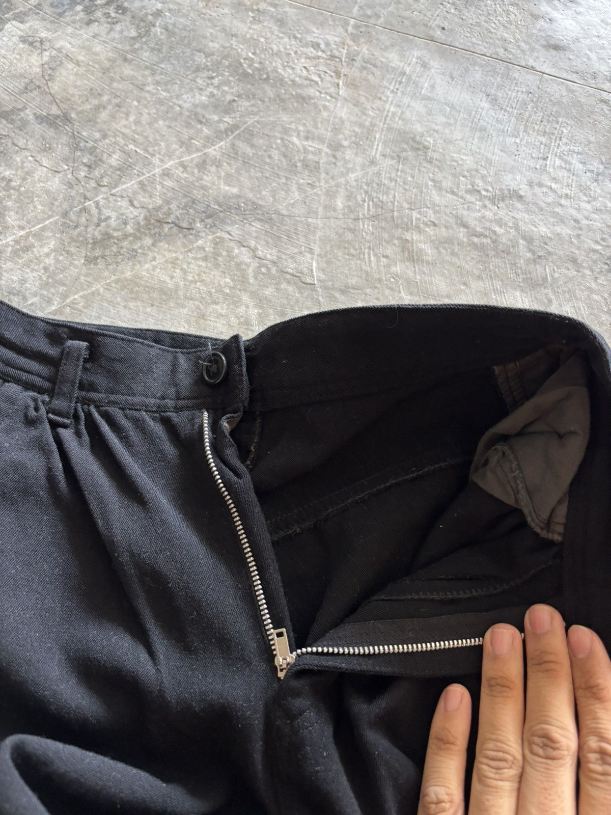 Y's × Yohji Yamamoto Y’s by Yohji Yamamoto black trouser classic style vintage Size 24" / US 00 / IT 34 - 4 Thumbnail