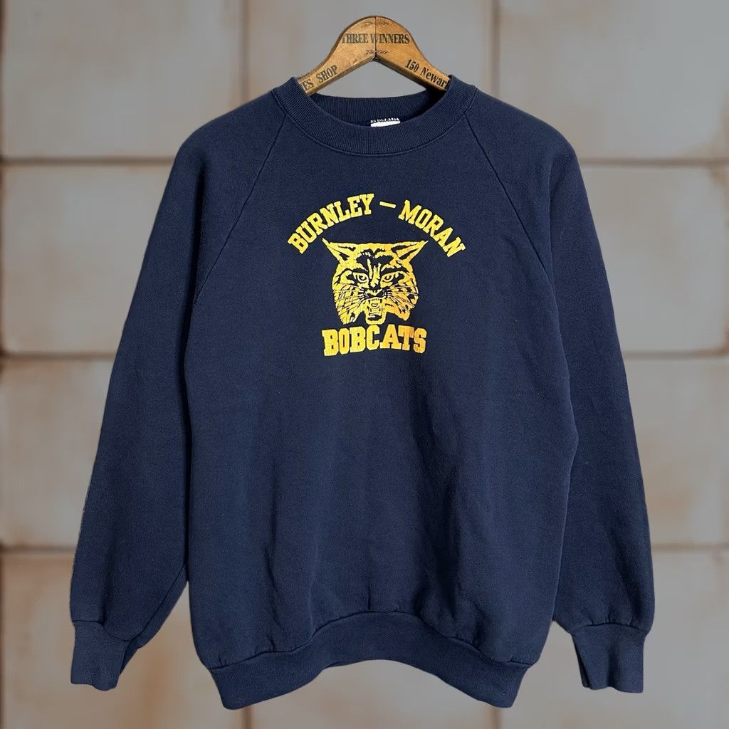 Fruit Of The Loom VINTAGE Fruit of the Loom Sweatshirt Large Blue 90s College USA Made Mens Size US L / EU 52-54 / 3 - 1 Thumbnail