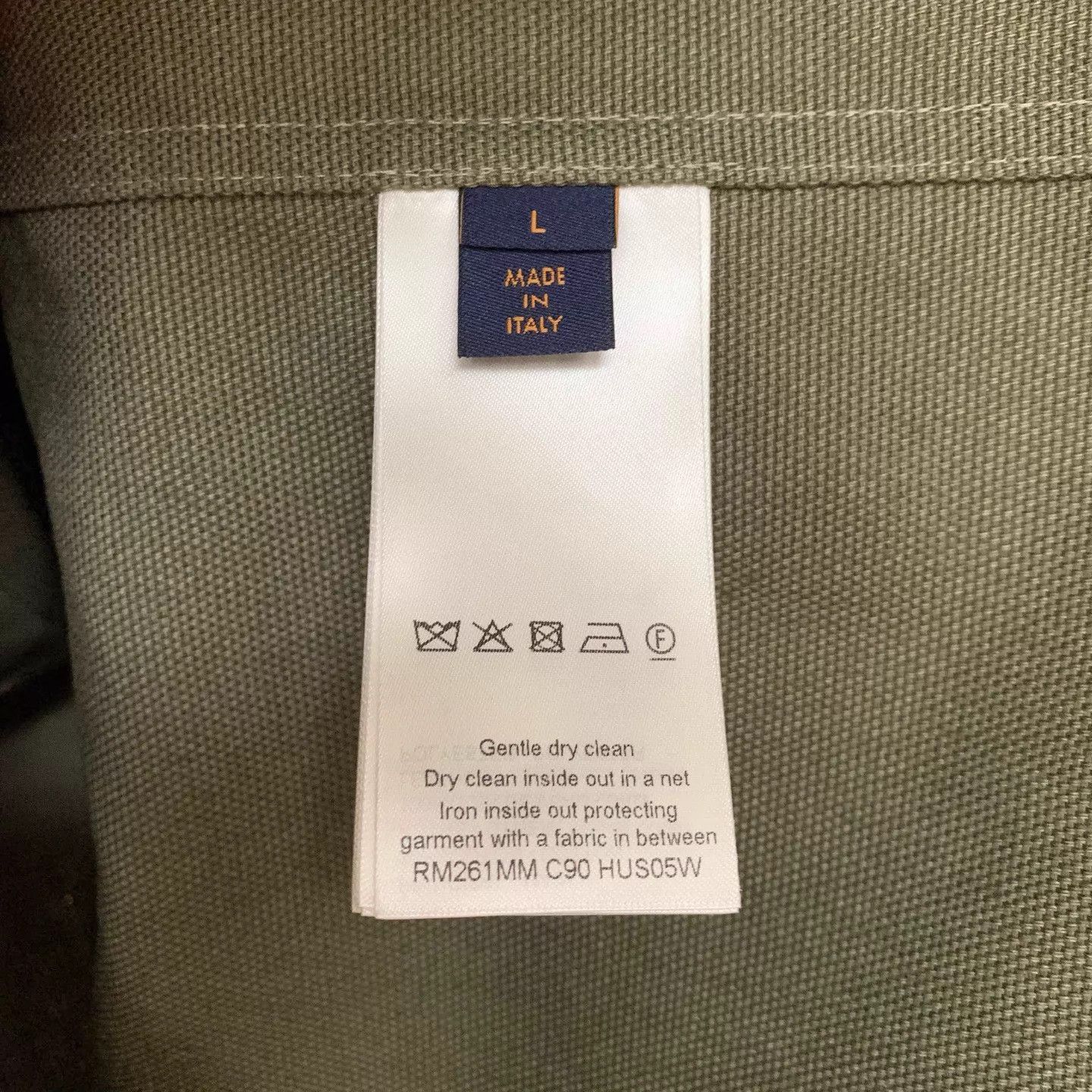 Louis Vuitton LV 26FW Collared All-Over Print Military Green Workwear L Size US L / EU 52-54 / 3 - 8 Thumbnail