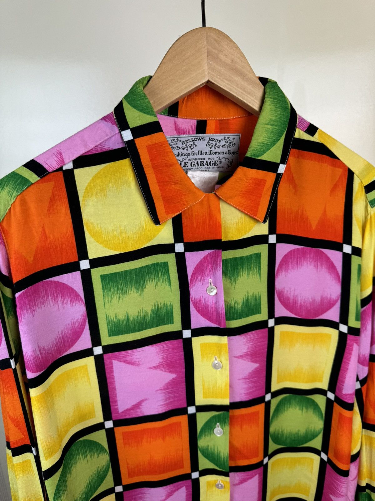 Vintage Le Garage Bellows Brut Vintage Art Retro Shirt Versace Style Size US L / EU 52-54 / 3 - 10 Thumbnail