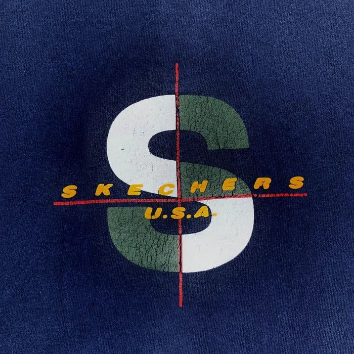 SKECHERS Vintage 90’ SKECHERS USA Center Stock Logo Tee Shirt Size US M / EU 48-50 / 2 - 6 Thumbnail