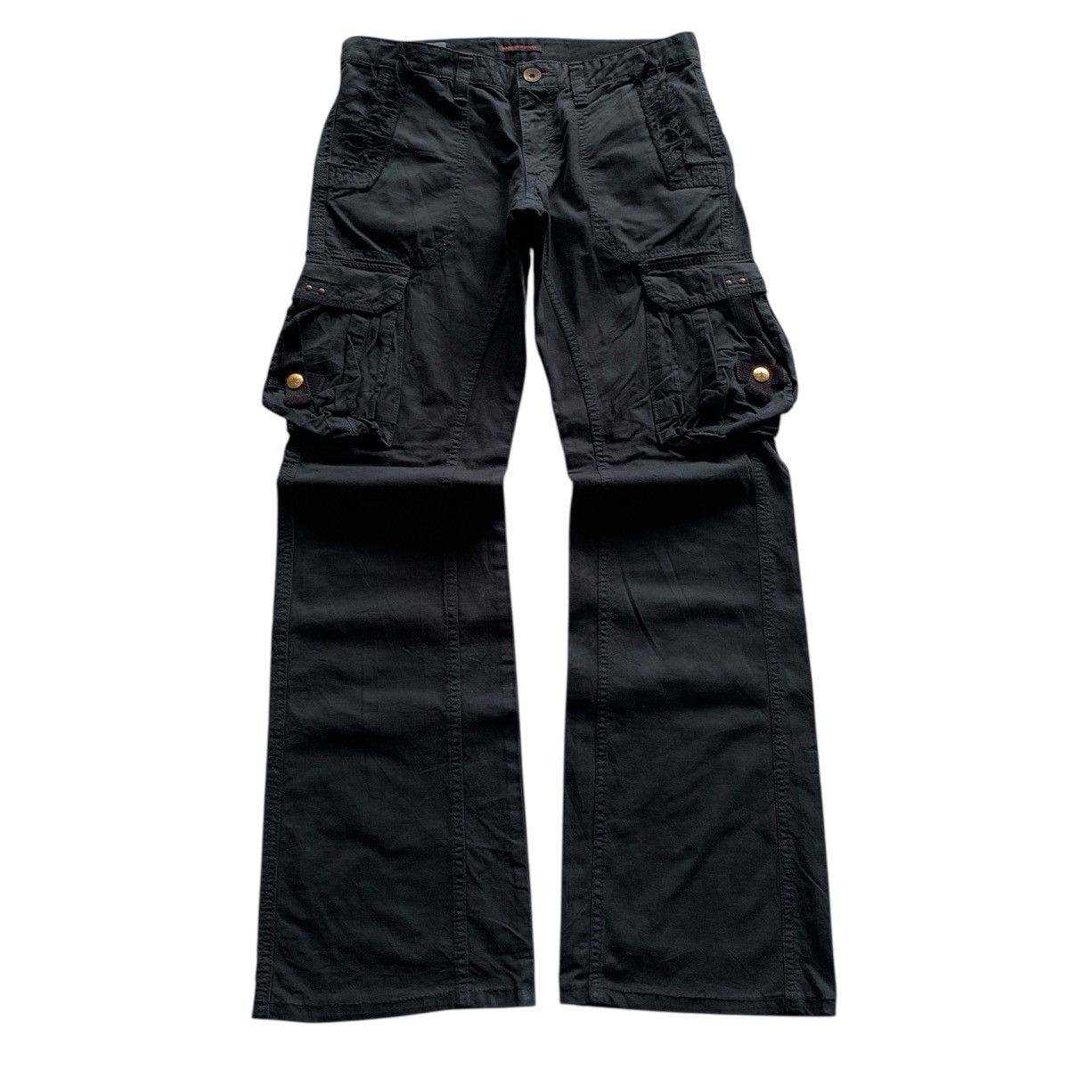 Japanese Brand Vintage Surplus Bondage Cargo Pants ifsix GOA Style Size US 30 / EU 46 - 1 Thumbnail