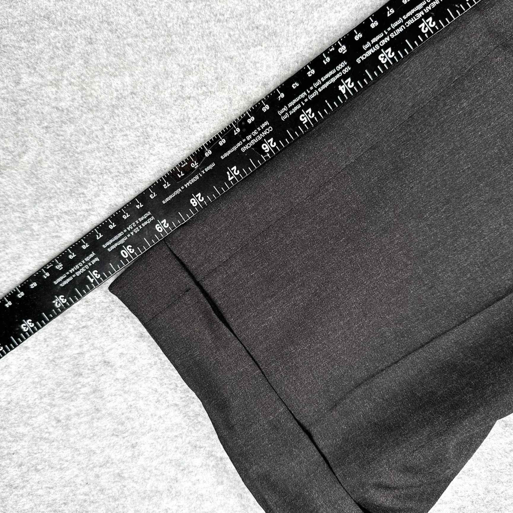 Canali Canali Dress Pants 36 Wool Mens 36x31 Gray Pleated Front Straight Leg Trousers Size US 36 / EU 52 - 4 Thumbnail