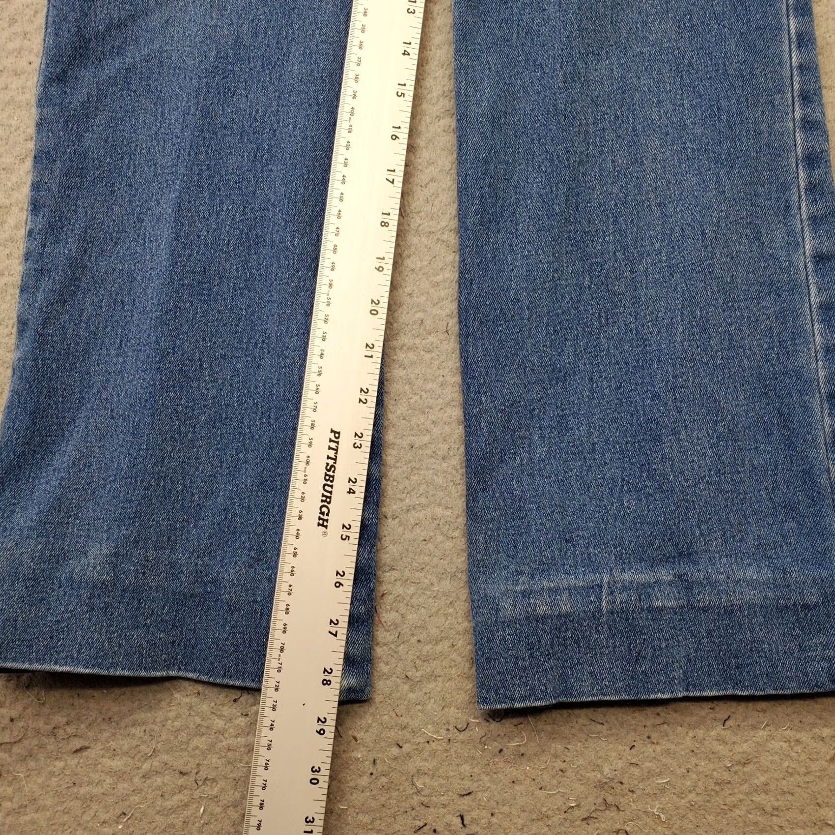 Jordache Jordache Jeans Womens 13/14 Blue Denim Stretch Straight 5-Pocket Regular Size: 13/14 Womens Blue Denim Jeans Size 34" / US 12 / IT 48 - 4 Thumbnail