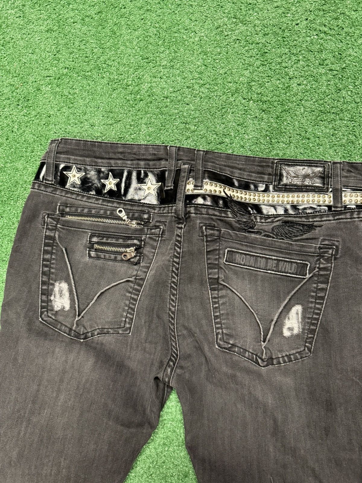 Robins Jeans Black robin jeans with the wings Size US 36 / EU 52 - 3 Thumbnail
