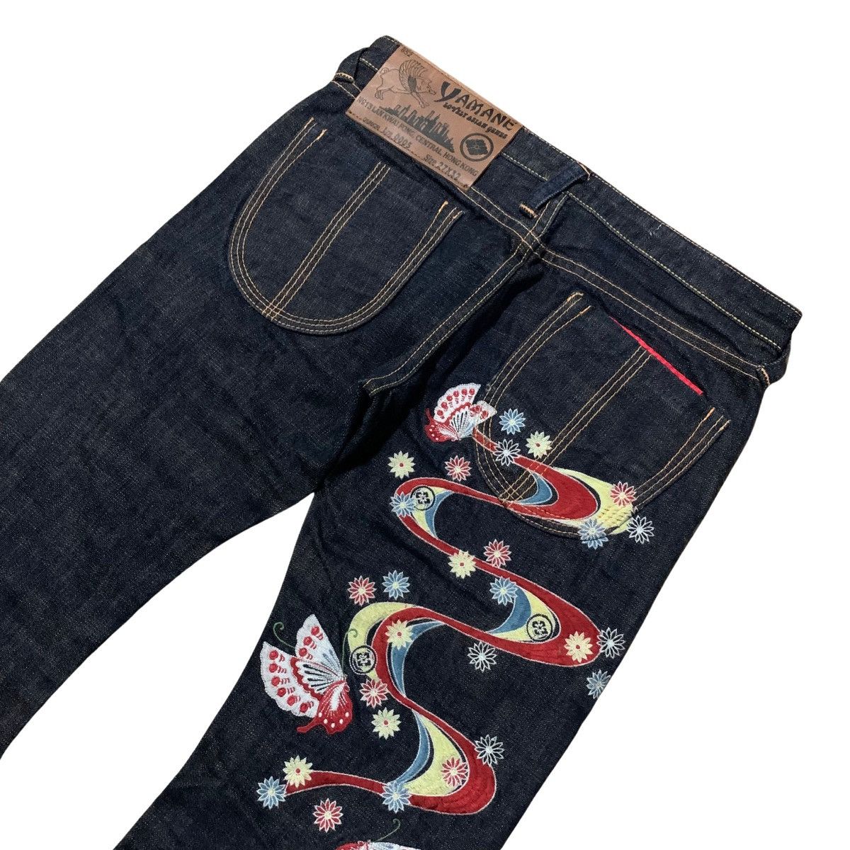 Evisu Yamane Butterfly Selvedge Denim Pants Size 28" / US 6 / IT 42 - 8 Thumbnail