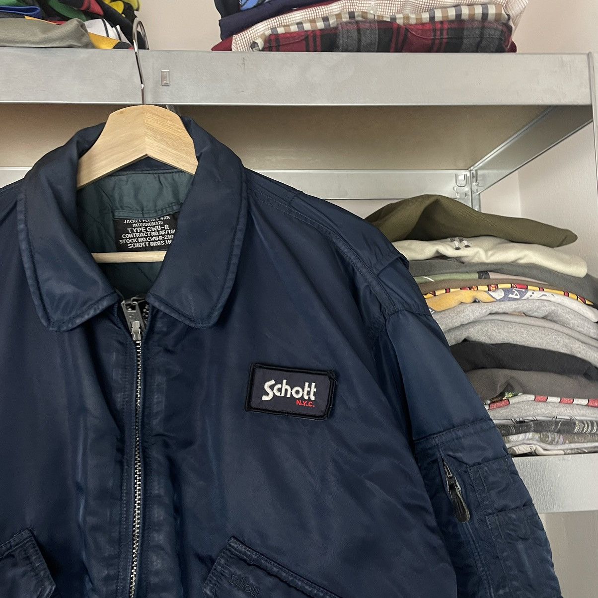 Vintage VERY RARE VINTAGE JACKET FLIGHT BOMBER CWU 45 ISSUED Size US L / EU 52-54 / 3 - 2 Thumbnail