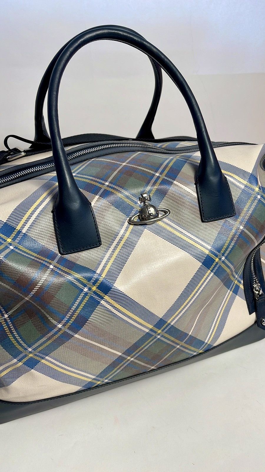 Vivienne Westwood Vivienne Westwood GREEN/blue Tartan Duffle bag NWT SS13 Size ONE SIZE - 1 Thumbnail