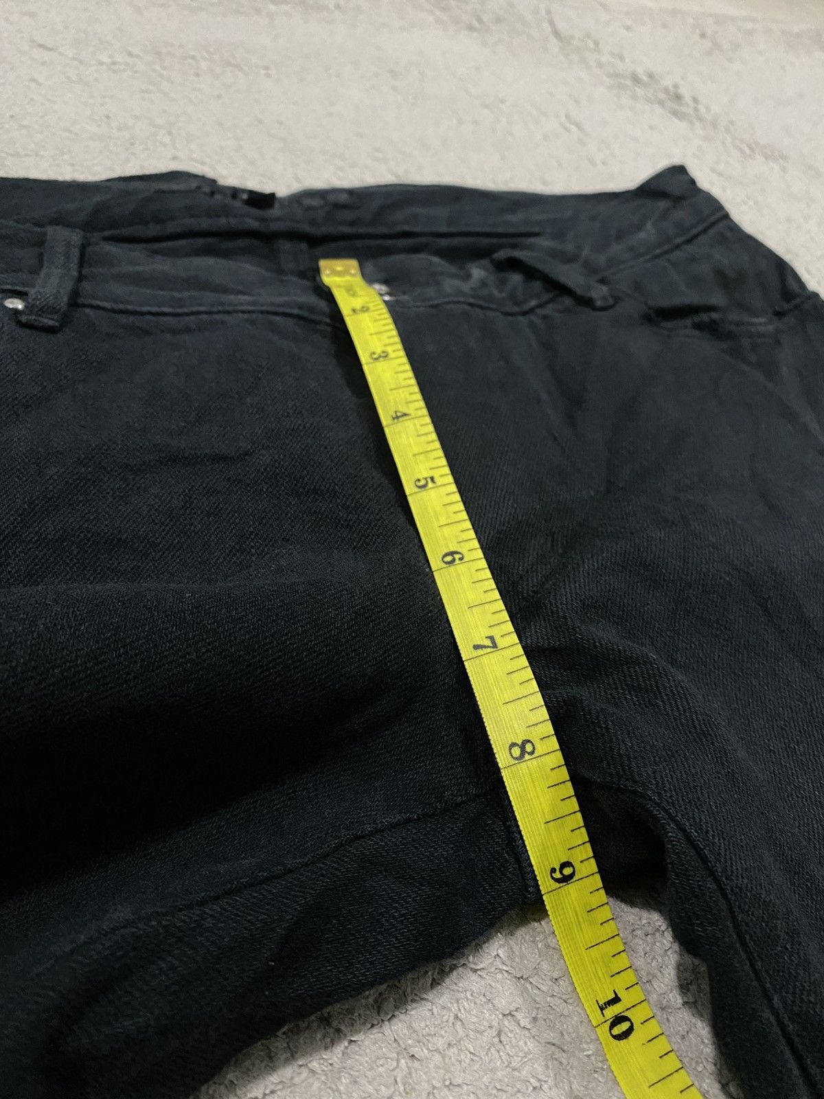 If Six Was Nine NEED GONE ‼️ No ID Black Flared Distressed like Tornado Mart Size US 33 - 23 Thumbnail