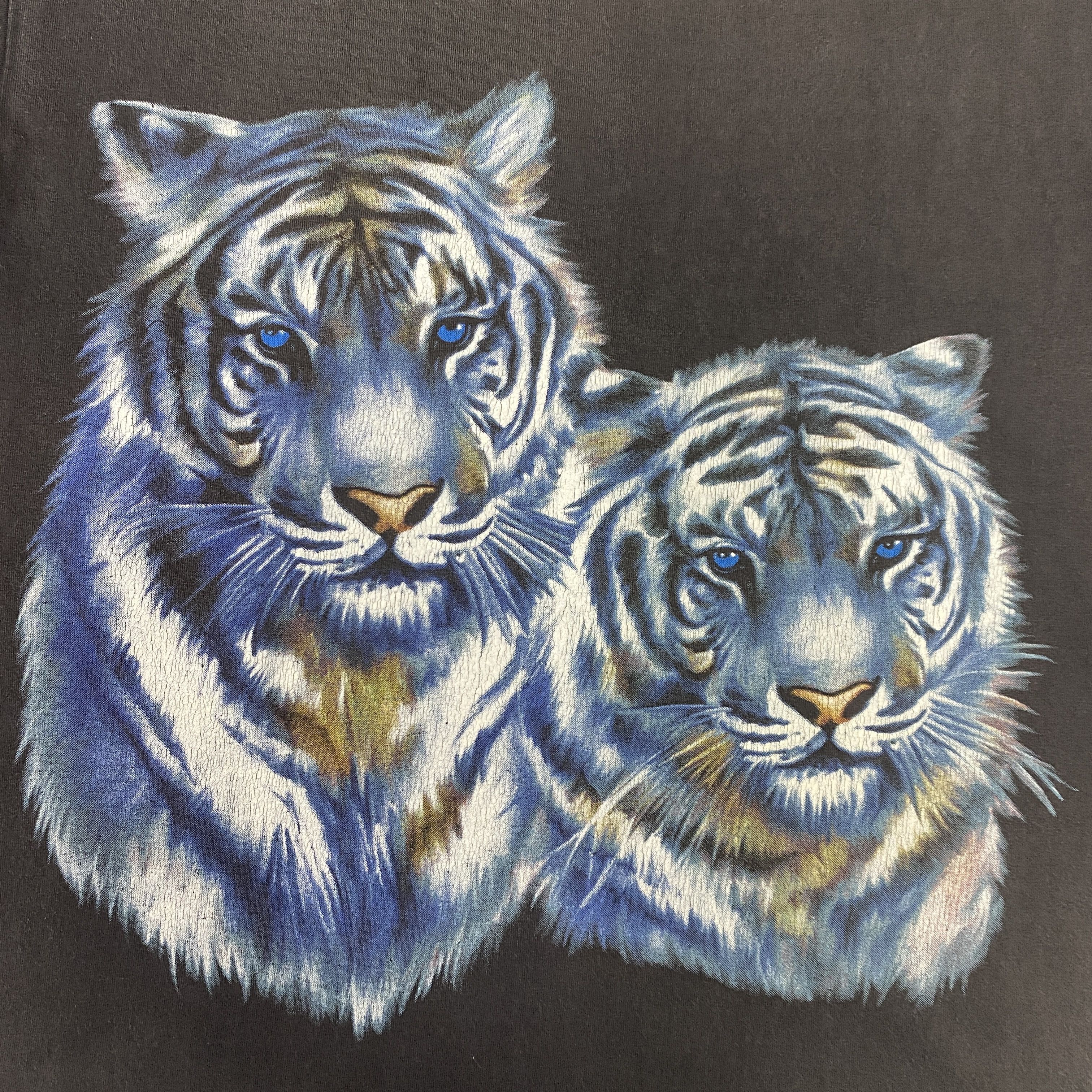 Vintage The Tiger Glow Animal T Shirt - I100