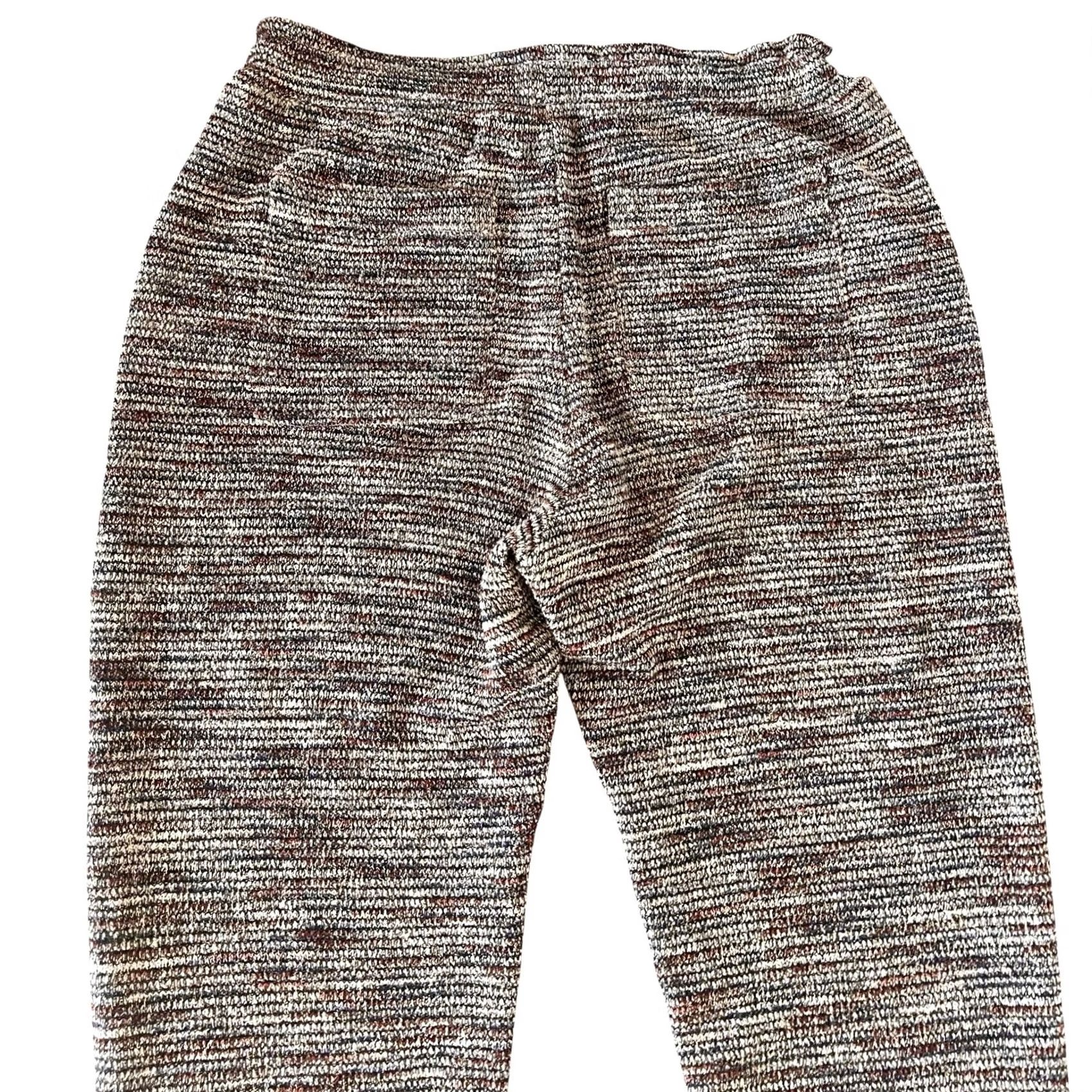 Vintage Sessun Pants Santa Theresa Joggers Zipper Ankle Pockets Space Dye Knit Sz S (36) Womens Jogger Pants Size 28" / US 6 / IT 42 - 7 Thumbnail