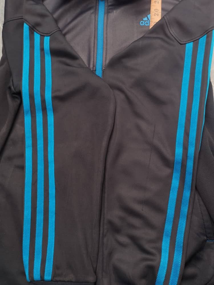 Adidas Adidas Tracktop Black Stripe Blue Size S Size US S / EU 44-46 / 1 - 5 Thumbnail