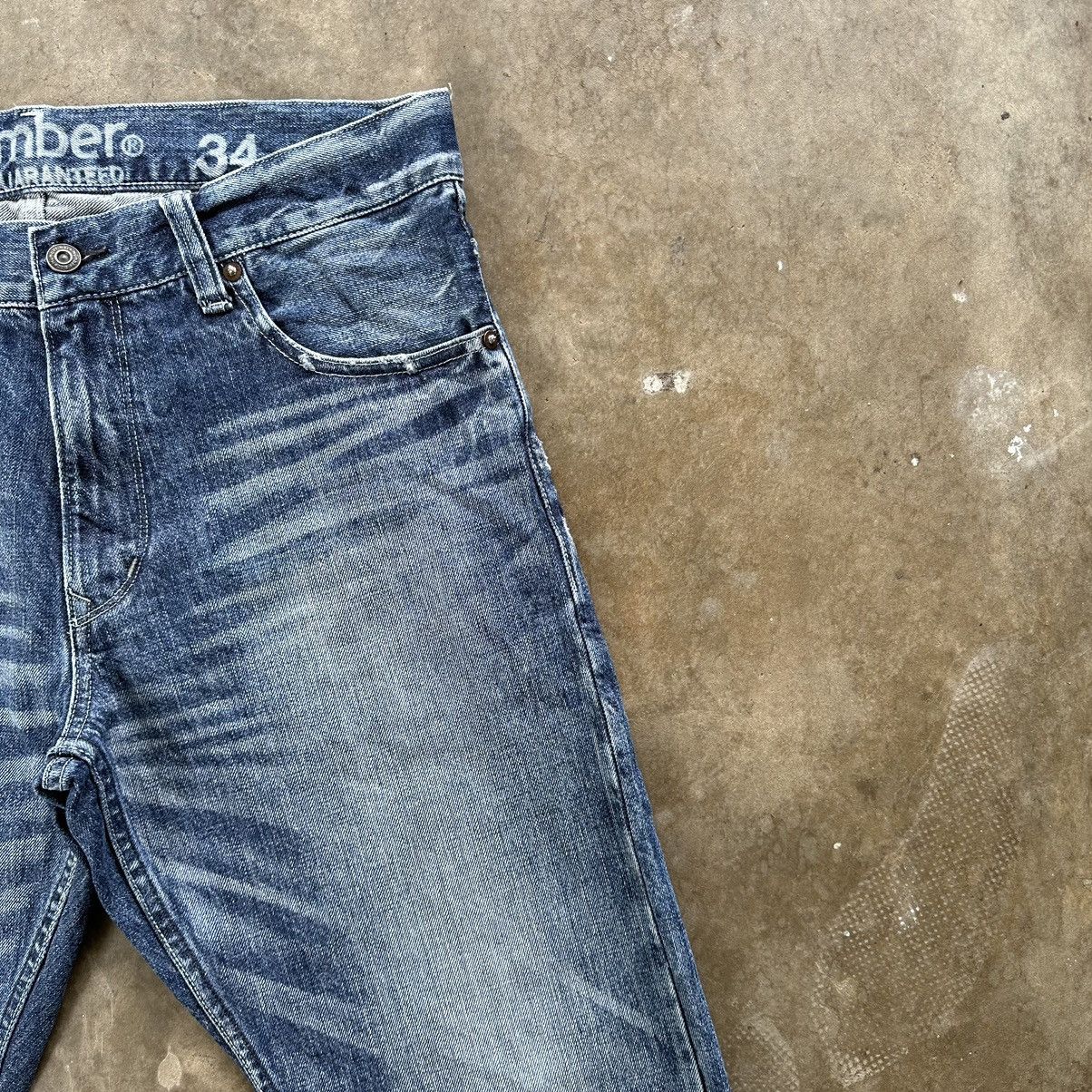 Japanese Brand Vintage Back Number Faded Denim Jean Pant W34 Size US 34 / EU 50 - 5 Thumbnail