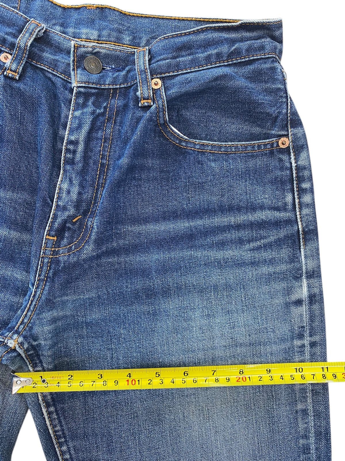 Levi's Levi’s Blue Wash Whiskered Style Straight Leg Jeans Size US 28 / EU 44 - 7 Thumbnail