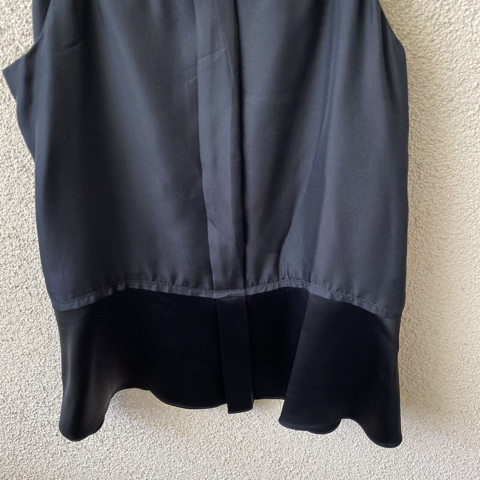 Rag & Bone Rag & Bone Womens Top Black Satin Sleeveless Blouse Two Tone Size XS / US 0-2 / IT 36-38 - 5 Thumbnail