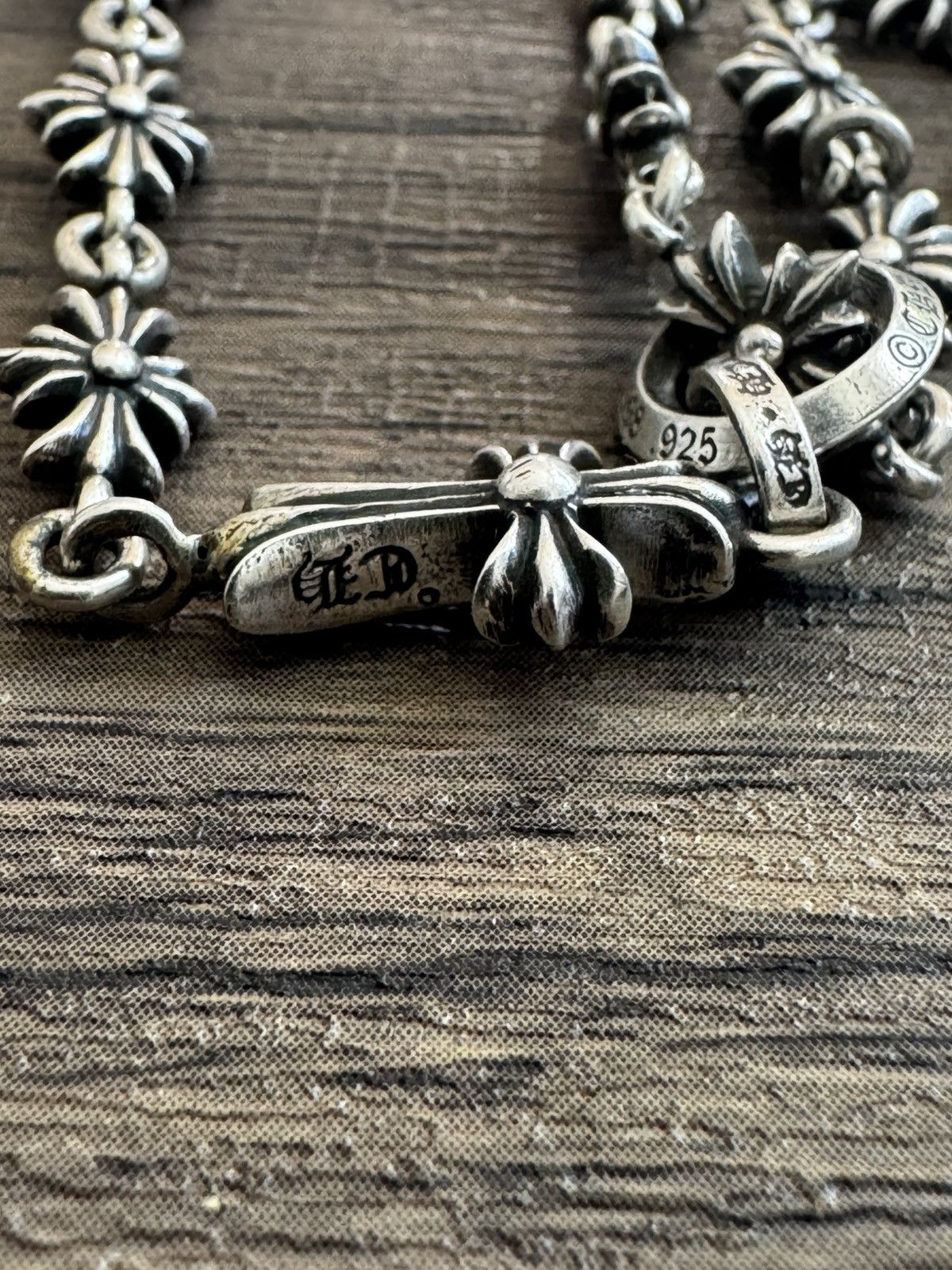 Chrome Hearts Chrome hearts tiny E rosary choke chain Size ONE SIZE - 3 Thumbnail