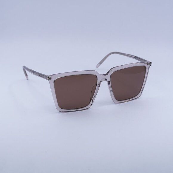 Saint Laurent Paris New Saint Laurent SL474 003 Sunglasses - Nude Frame, Brown Size ONE SIZE - 1 Thumbnail