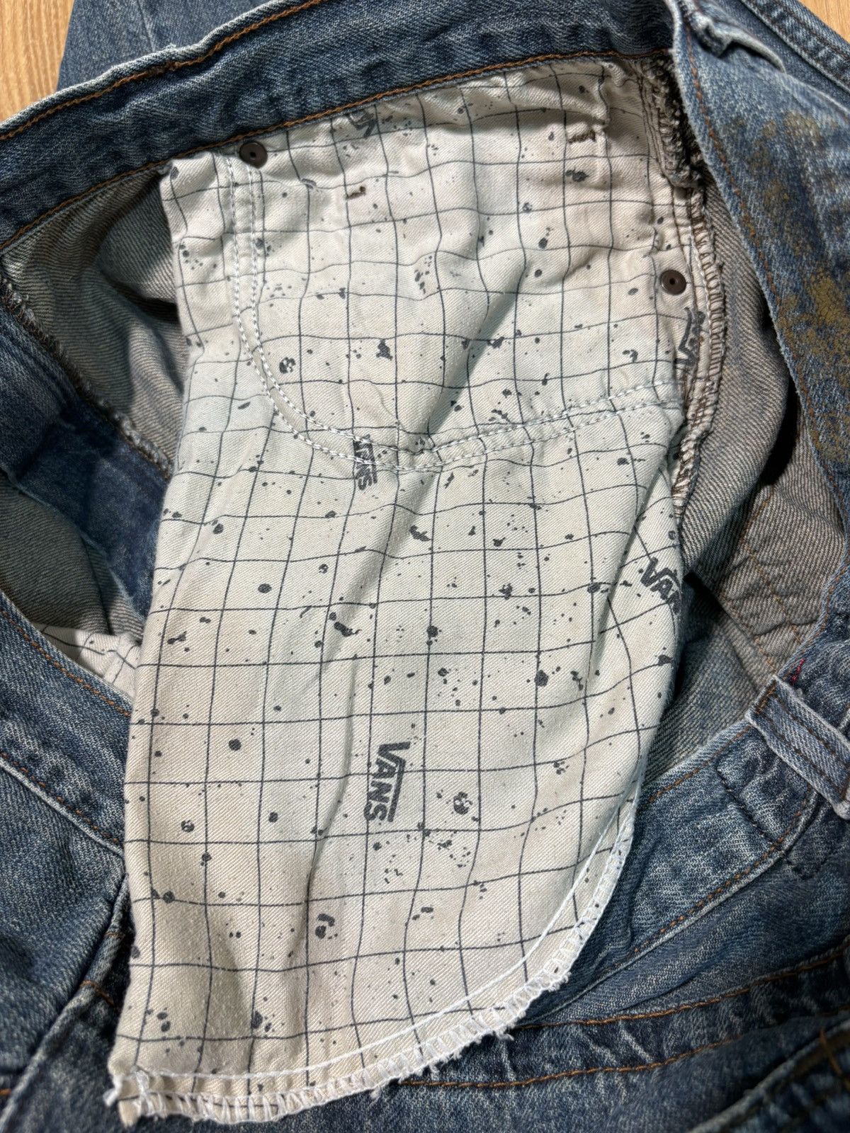 Vans Vintage 2009 Vans Skate Denim Baggy Jeans 36x34 Cyber Y2K Size US 36 / EU 52 - 11 Thumbnail
