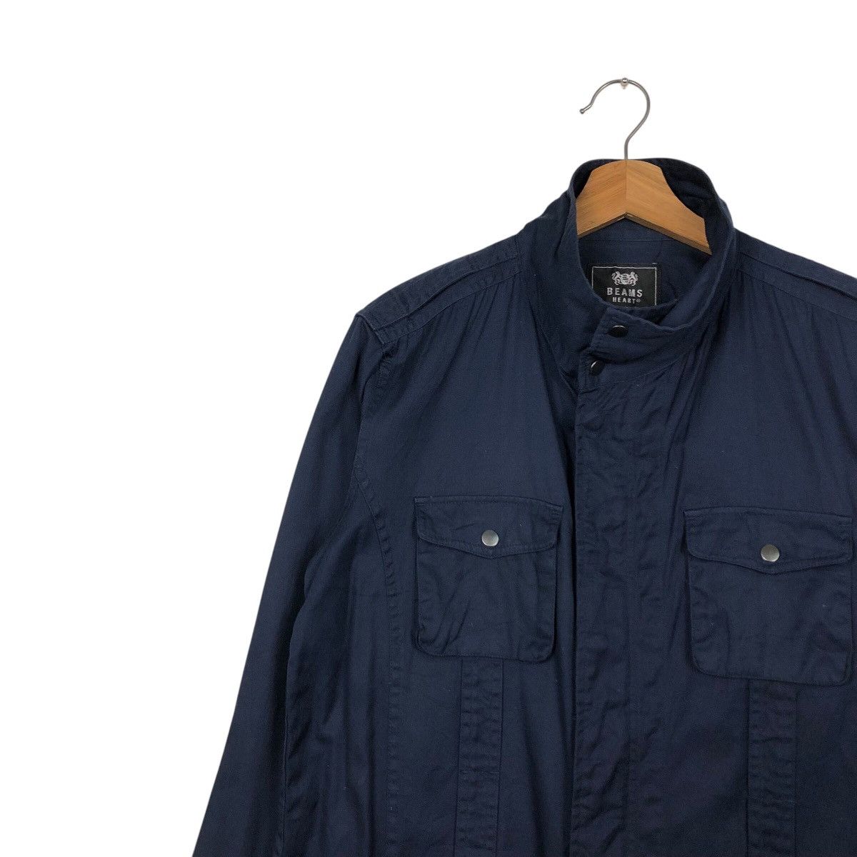 Beams Plus 📌Vintage Chore Button Jacket Beams Heart Issey Miyake Size US L / EU 52-54 / 3 - 8 Thumbnail