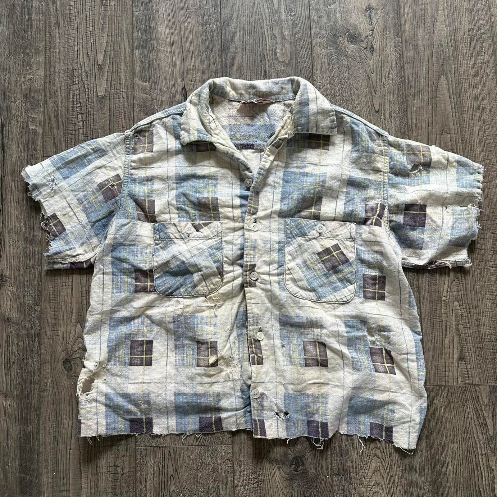 Vintage Vintage 50s Penneys Top Flight Button Up Loop Collar Shirt Size US S / EU 44-46 / 1 - 3 Thumbnail