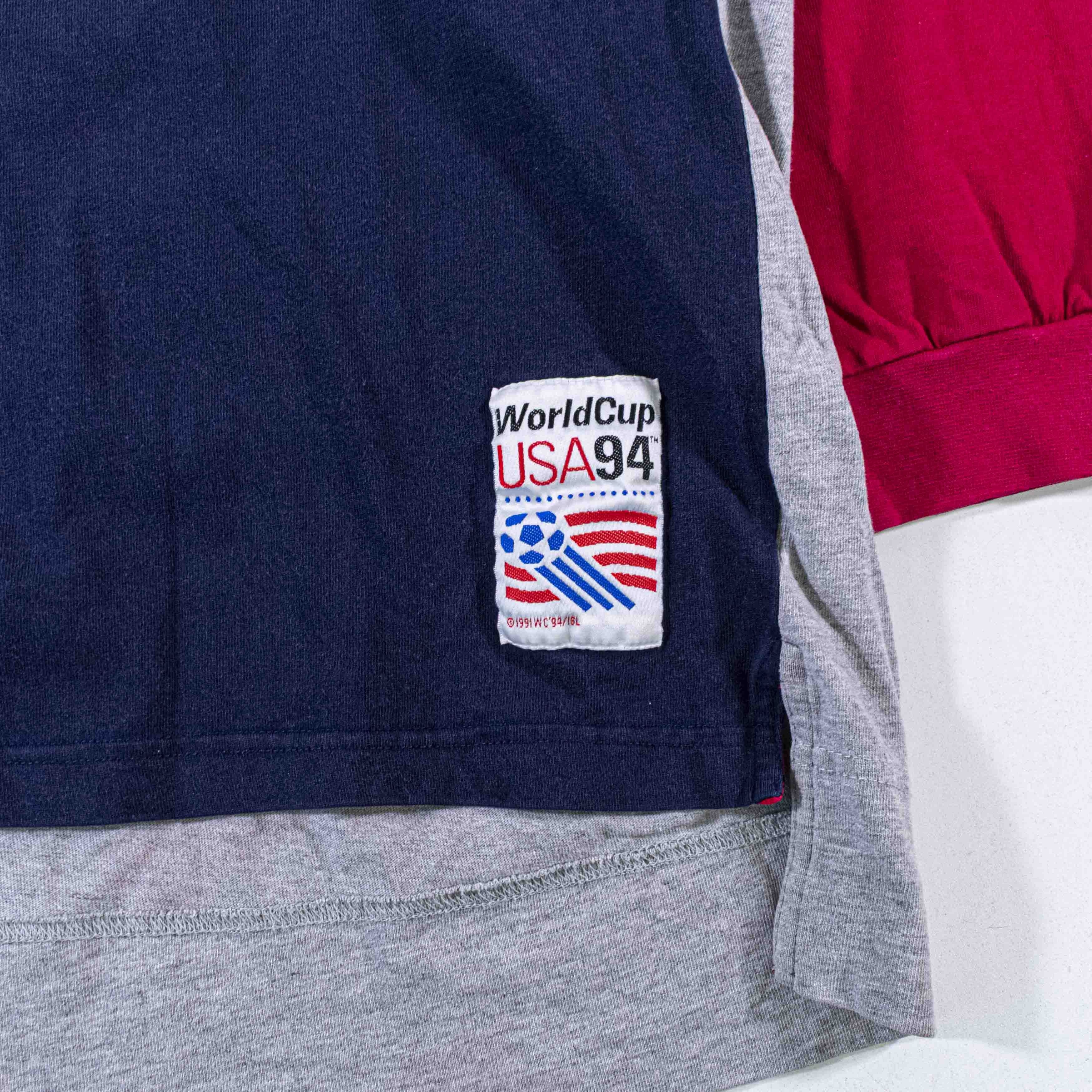 Adidas Vintage Adidas 1994 World Cup Polo Shirt Long Sleeve 90s Size US XL / EU 56 / 4 - 4 Thumbnail