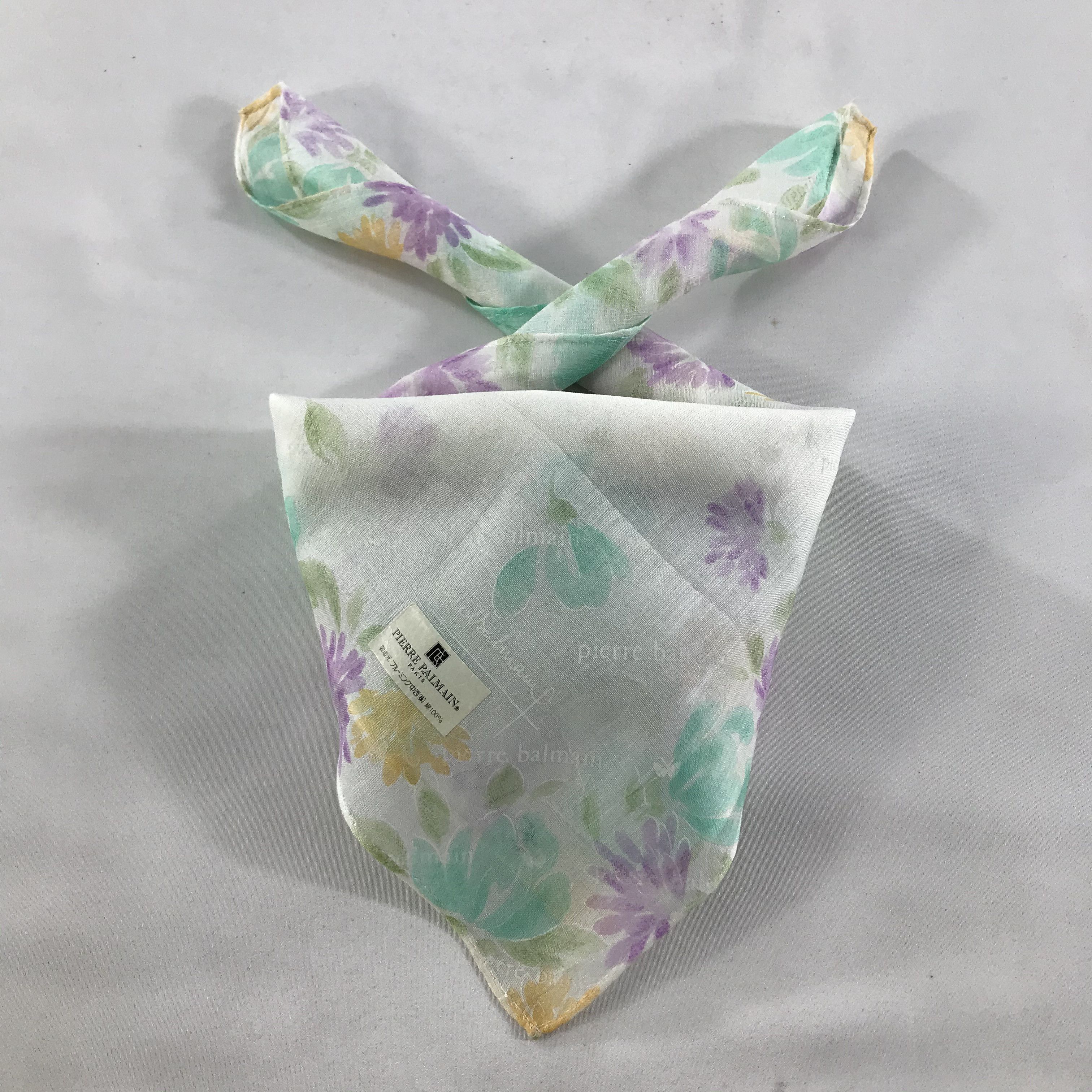Pierre Balmain × Vintage Pierre Balmain Bandana / Handkerchief / Neckerchief - S1228 Size ONE SIZE - 3 Thumbnail