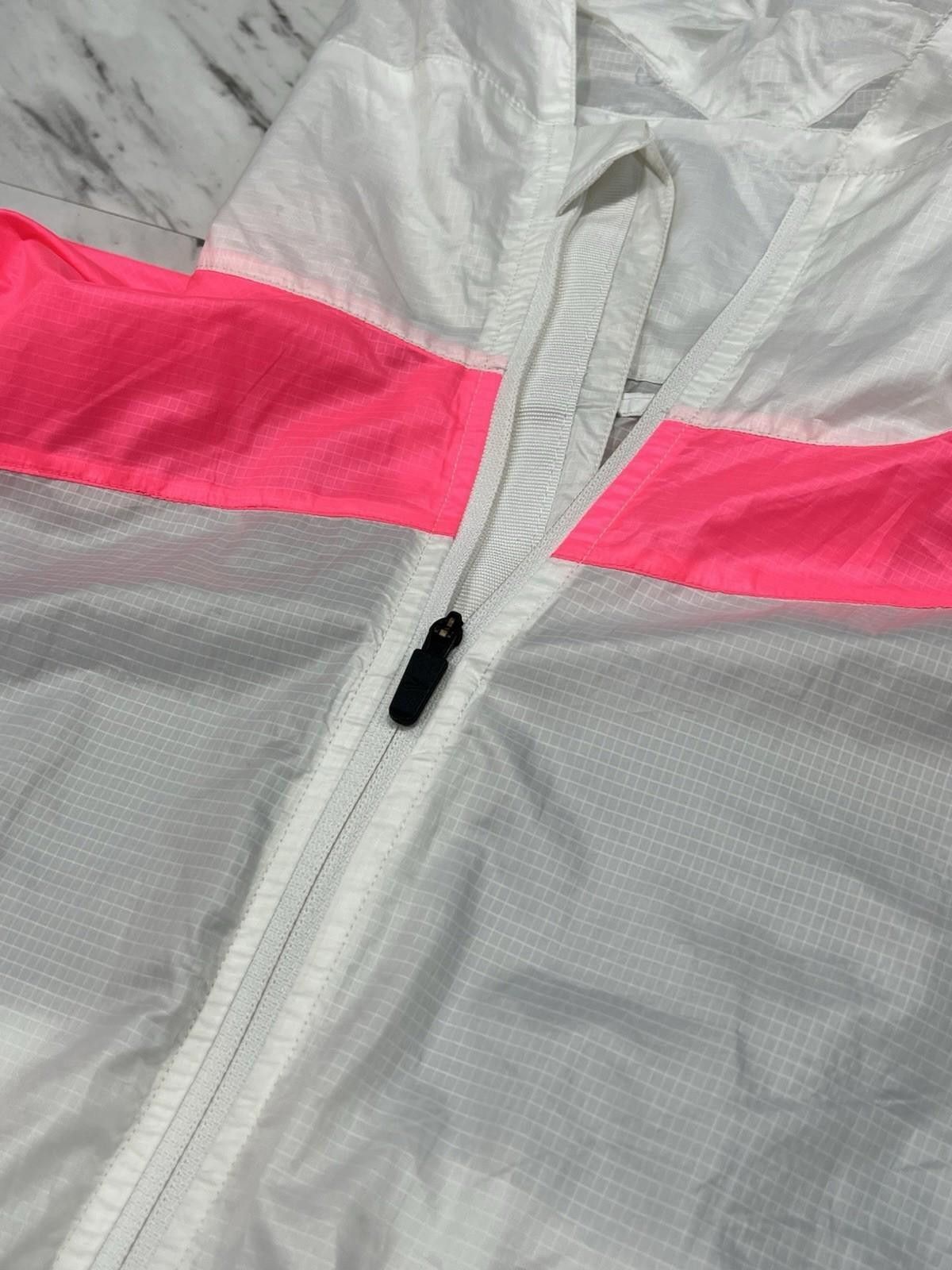 Other Brooks Womens Lightweight Hooded Windbreaker White Pink #8 Size S / US 4 / IT 40 - 5 Thumbnail