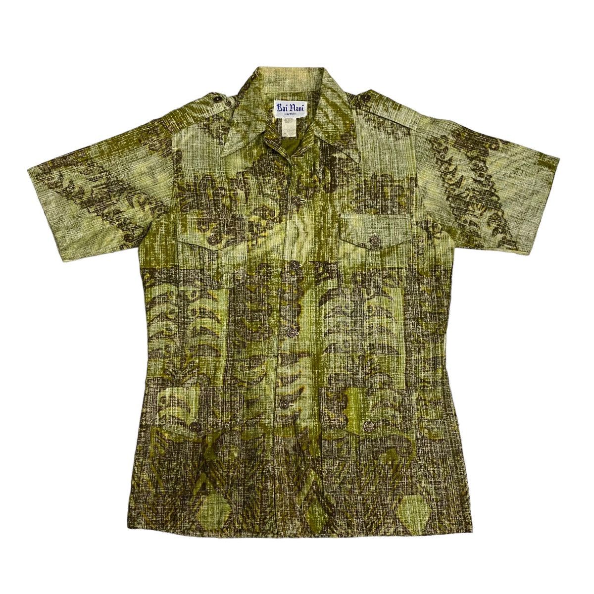 Vintage Kai Nani Made in Hawaii 4pocket metal button shirt Size US M / EU 48-50 / 2 - 5 Thumbnail
