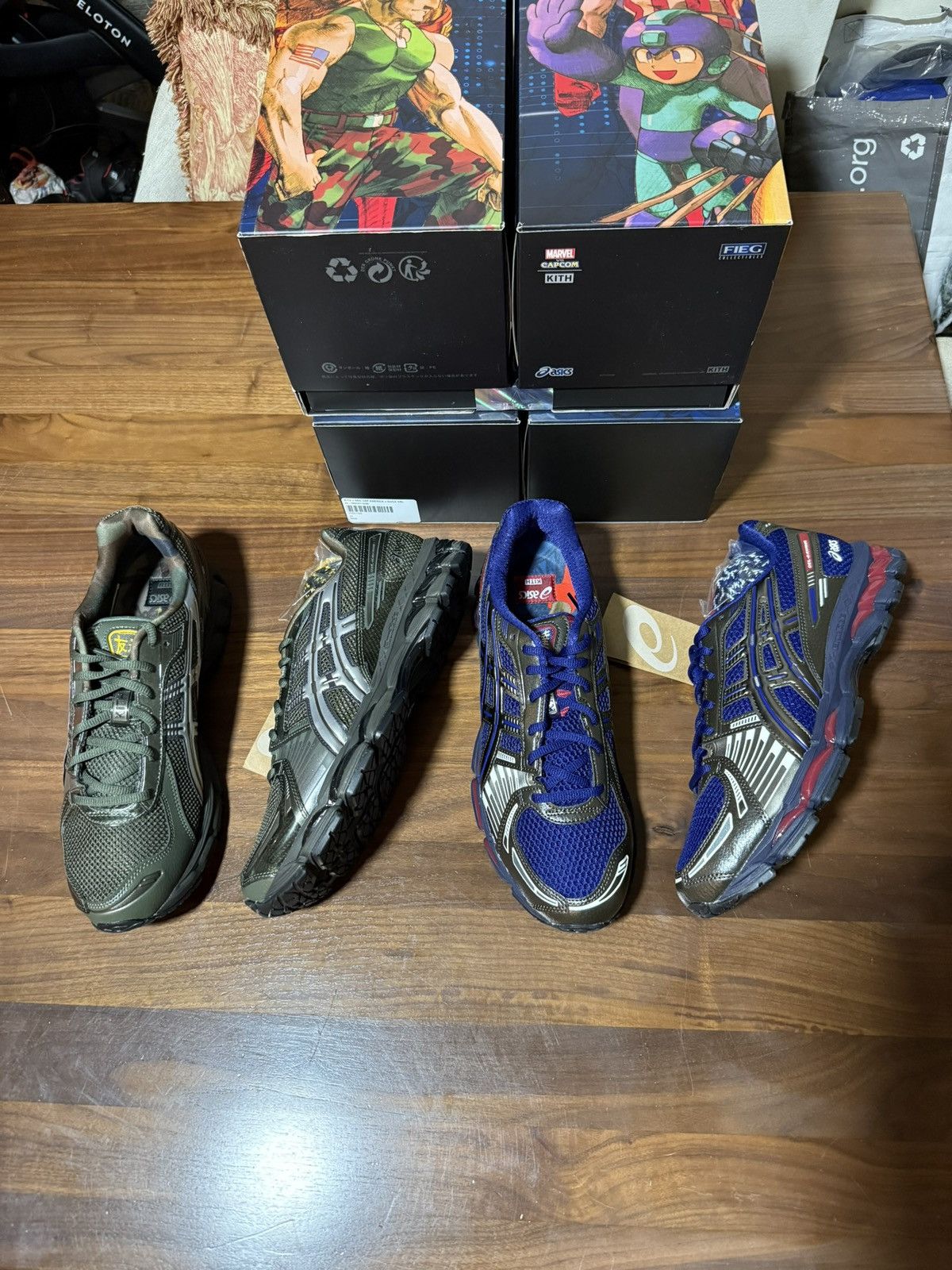 Asics × Kith × Marvel Comics Marvel Capcom Kith ASICS GEL-KAYANO 12.1 Cap America Guile Size US 11 / EU 44 - 6 Thumbnail