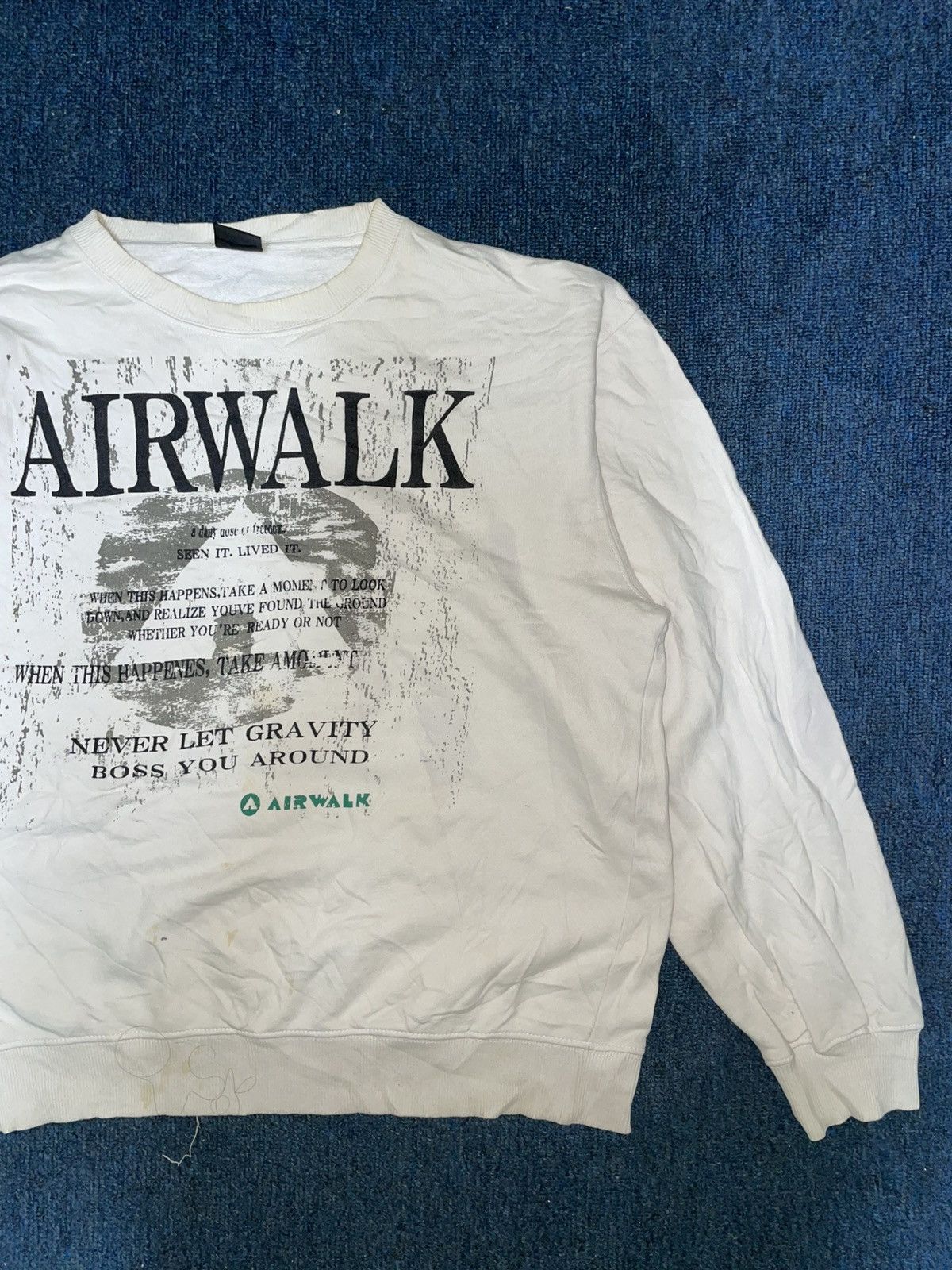 Japanese Brand Vintage Airwalk Sweatshirt poems When this Happenes Size US L / EU 52-54 / 3 - 2 Thumbnail
