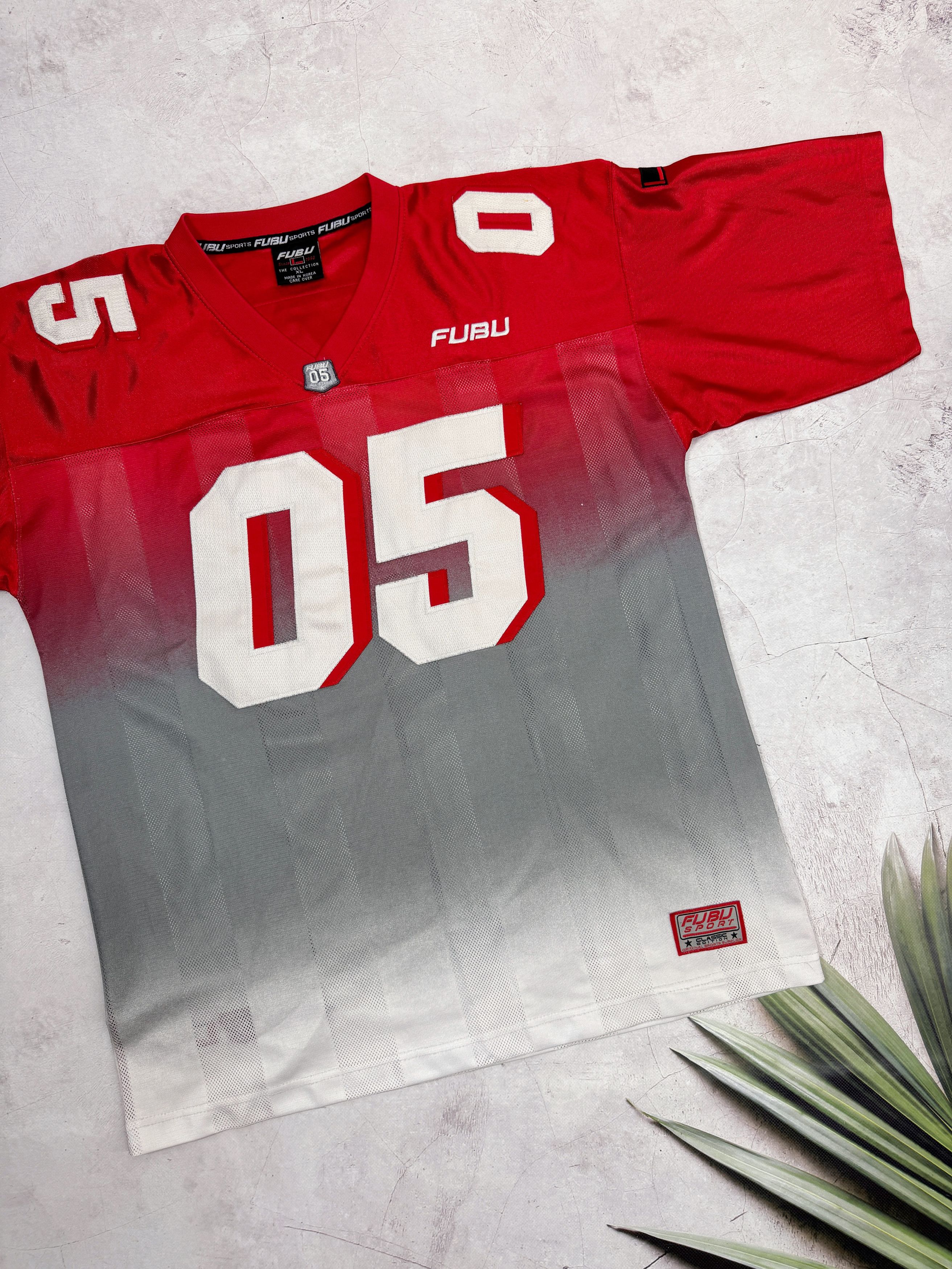 Fubu Vintage FUBU Jersey T-Shirt #05 Hip Hop Rap Striped Size US XL / EU 56 / 4 - 4 Thumbnail