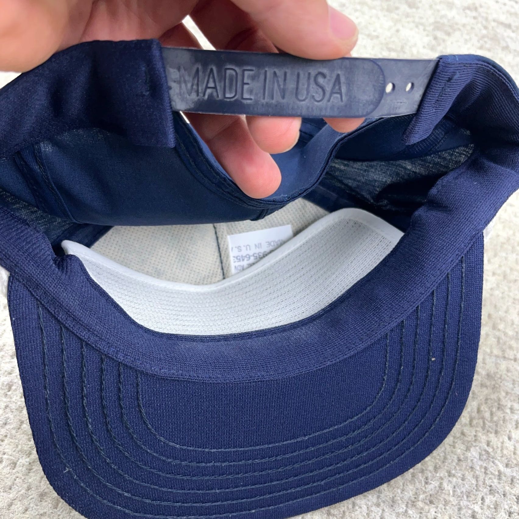 Coal VINTAGE Coal Mining Trucker Hat Cap Snapback 90s USA Rope Laurel Mountain Mine Hat Mens Trucker Hat Adjustable Blue Cotton Polyester Twill one size Size ONE SIZE - 3 Thumbnail