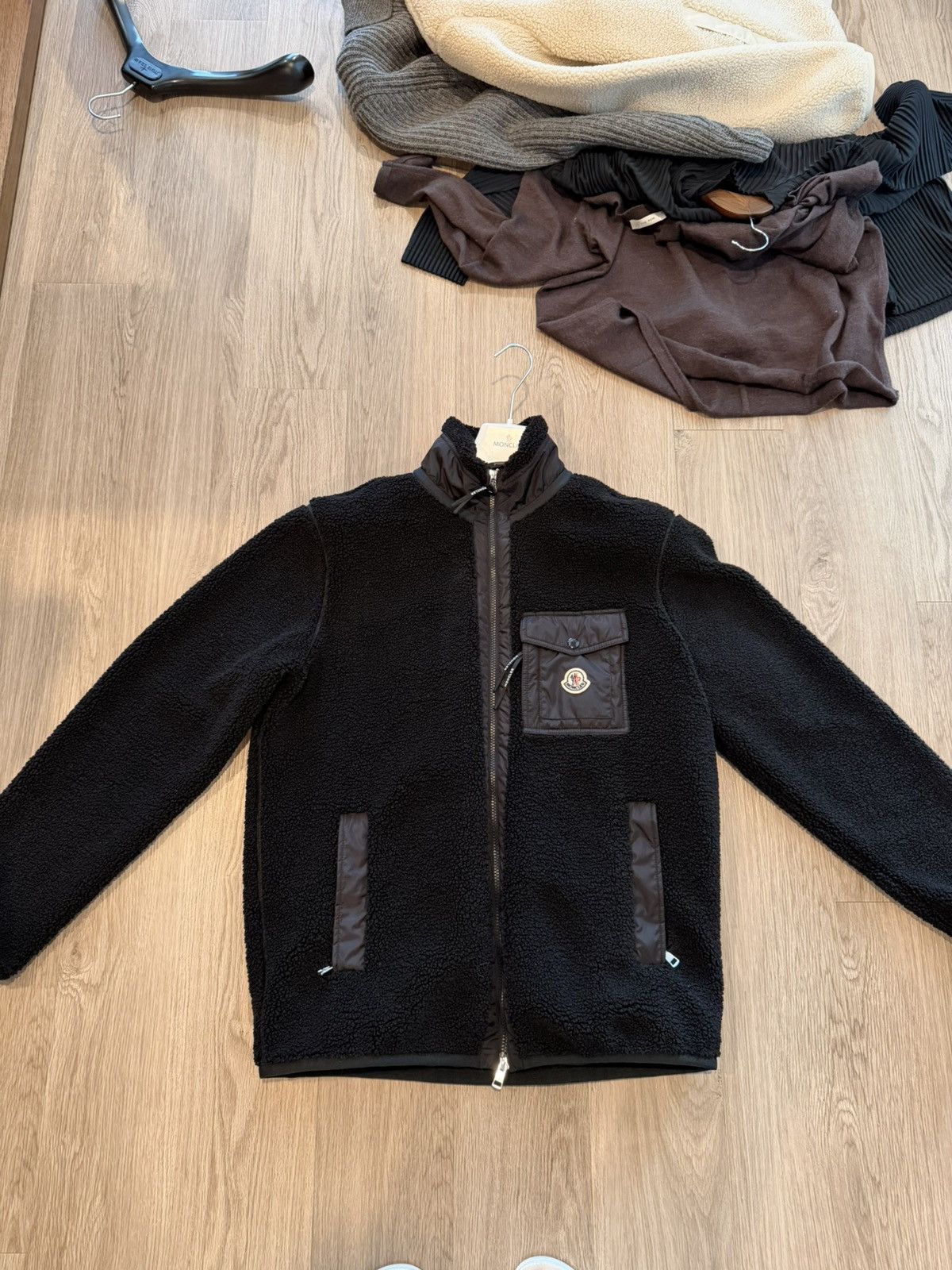 Moncler Moncler Fleece Zip up Cardigan Sz Large Size US L / EU 52-54 / 3 - 1 Thumbnail