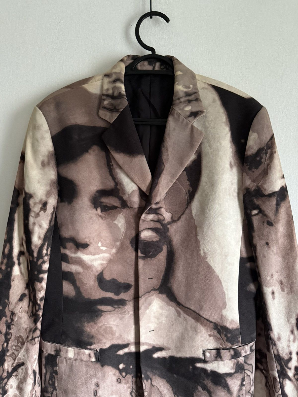 Jean Paul Gaultier 2000s Jean Paul Gaultier Homme Face Graphic Blazer Jacket Size 48S - 3 Thumbnail