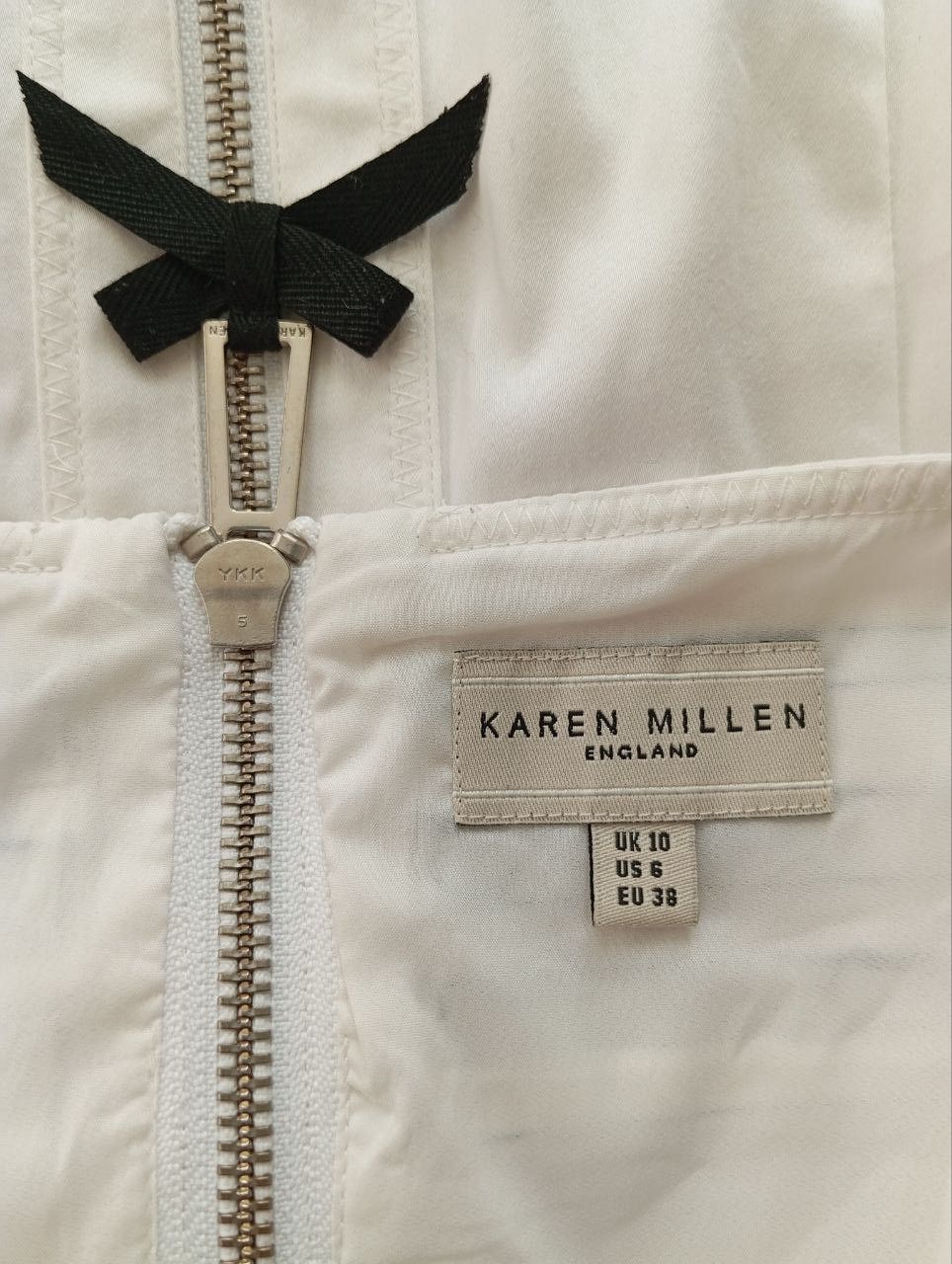 Karen Millen Karen Millen Geometric Stripe Bodycon Dress White Pink 10 Size M / US 6-8 / IT 42-44 - 6 Thumbnail