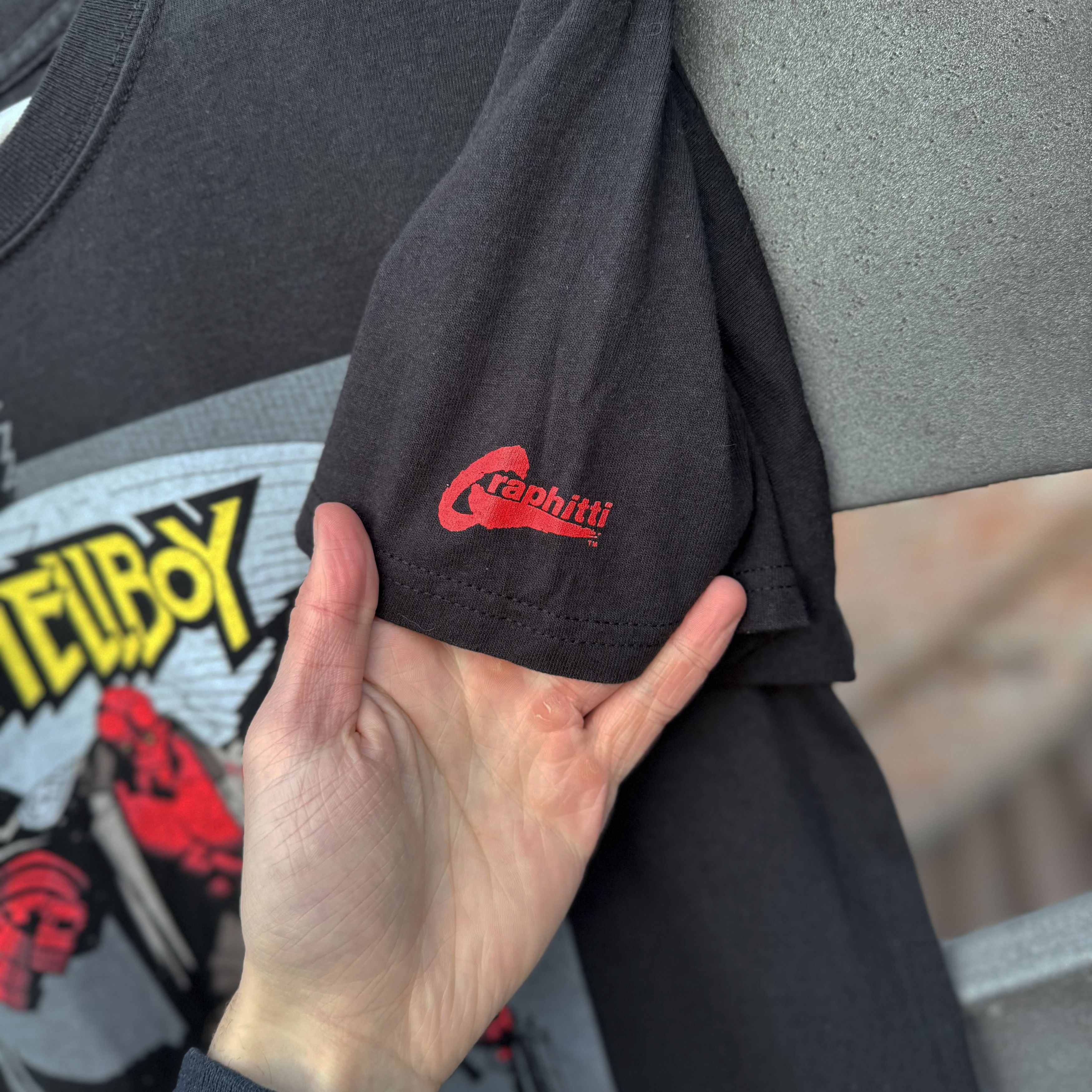 Hanes Vintage 95 Graphitti Hellboy Tshirt Size US M / EU 48-50 / 2 - 5 Thumbnail