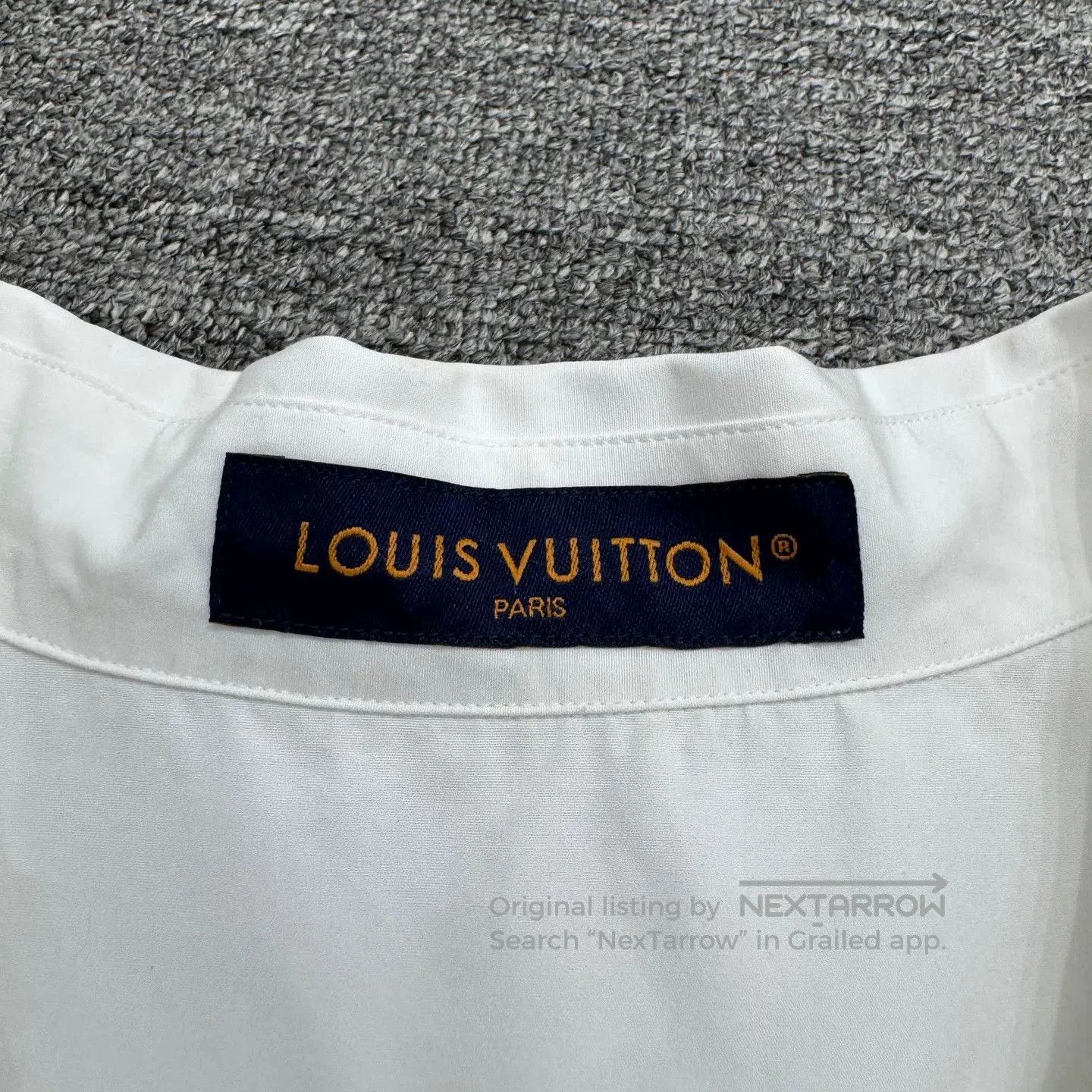 Louis Vuitton Louis Vuitton Embossed Three-Flower Short-Sleeve Shirt. Size US XL / EU 56 / 4 - 2 Thumbnail