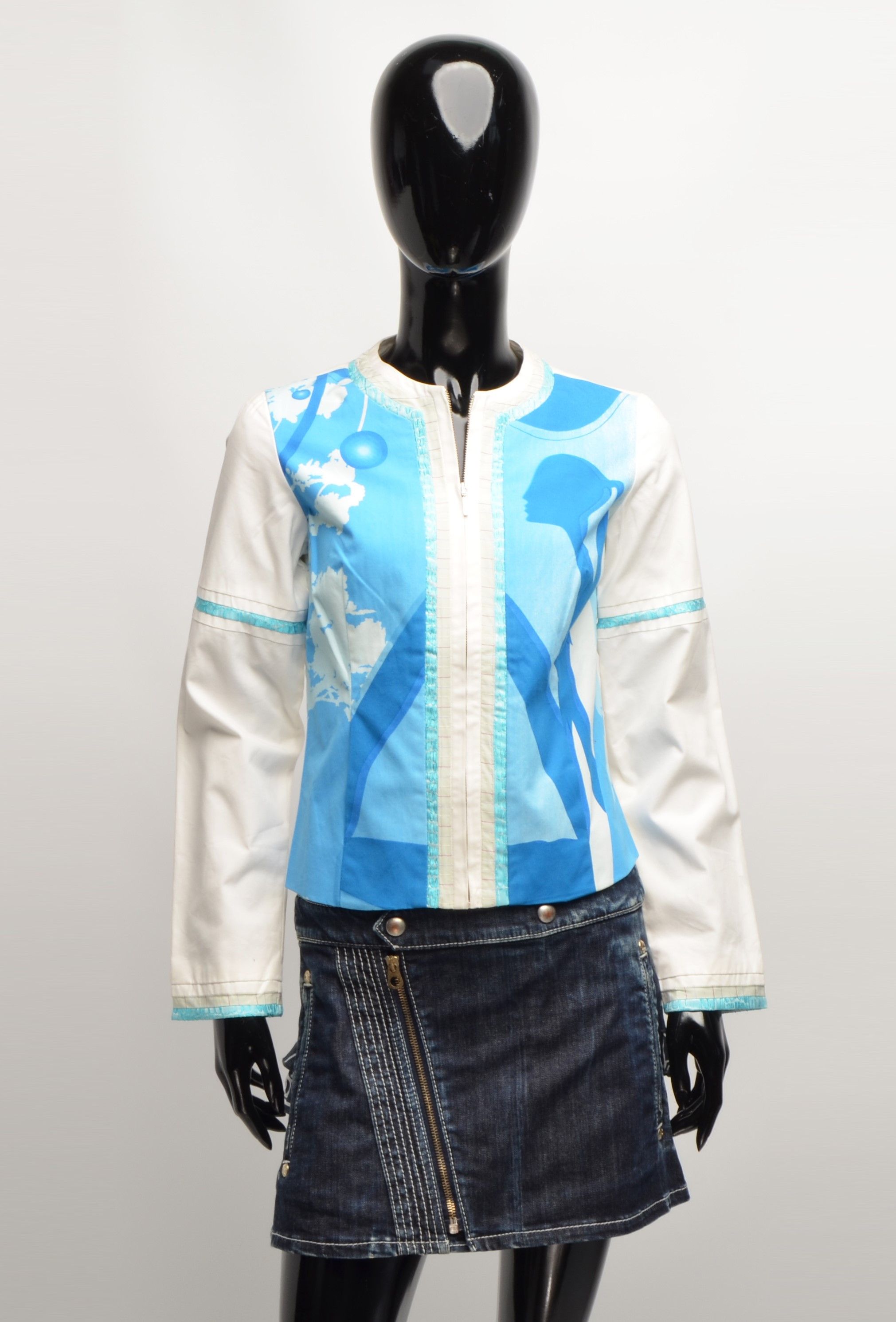 Custo Barcelona × Vintage Vintage Custo Barcelona Y2K Kidcore Printed Light Jacket Size XS / US 0-2 / IT 36-38 - 1 Thumbnail