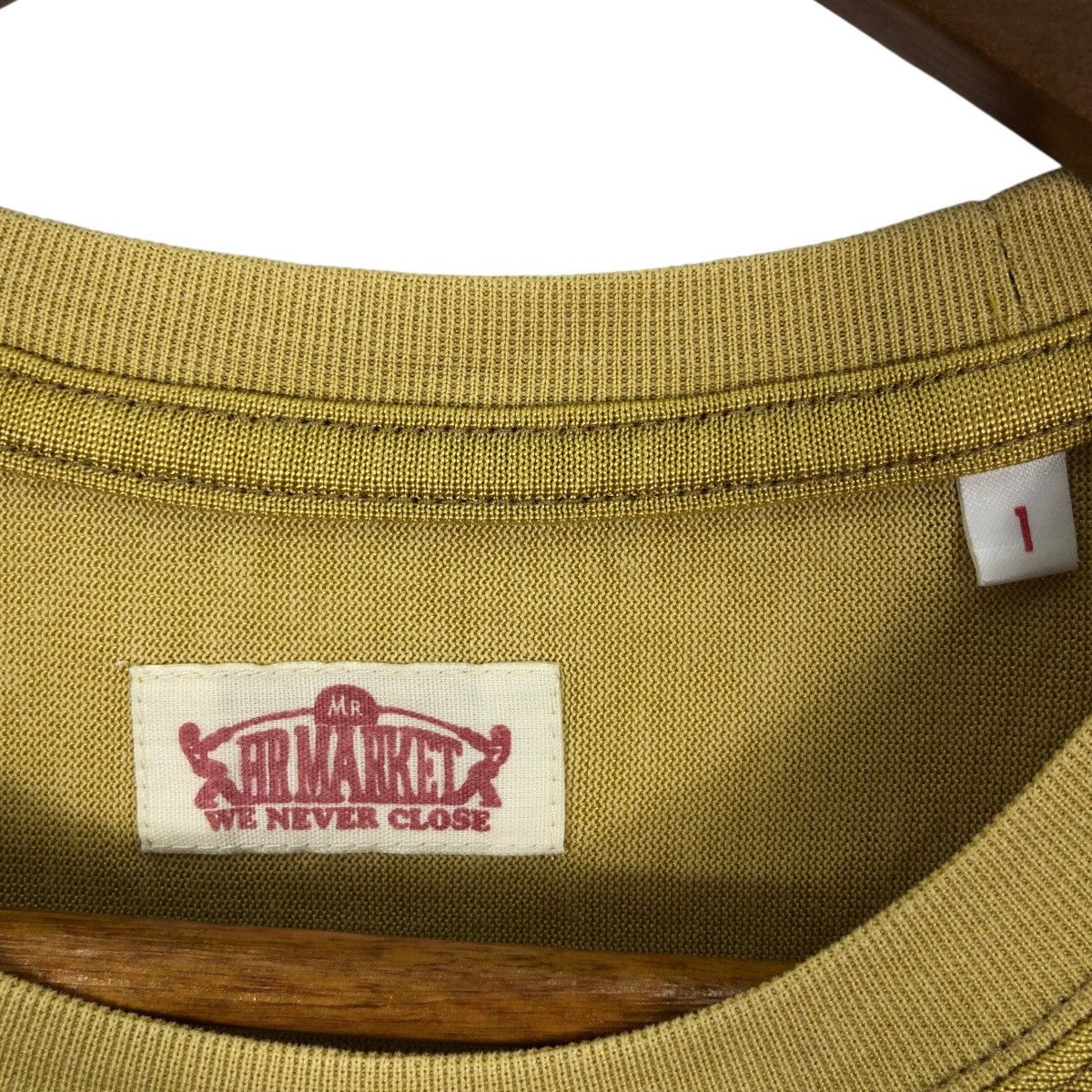 HOLLYWOOD RANCH MARKET Vintage HR MARKET Three Quarter Tee Shirt 67 Indigo Style Size US M / EU 48-50 / 2 - 4 Thumbnail