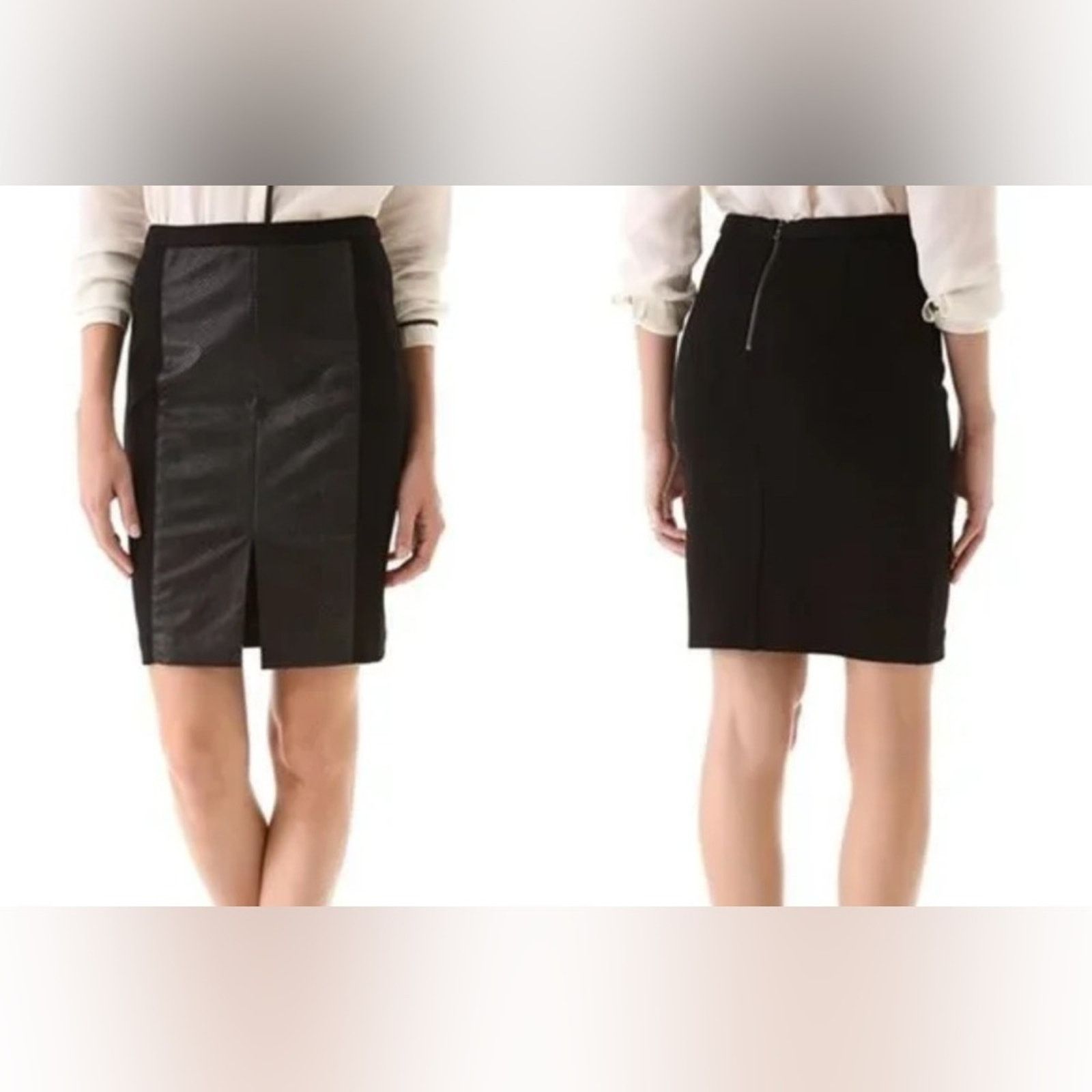 Club Monaco Club Monaco Python Francesca Black Skirt in Size 8 Size 30" / US 8 / IT 44 - 7 Thumbnail