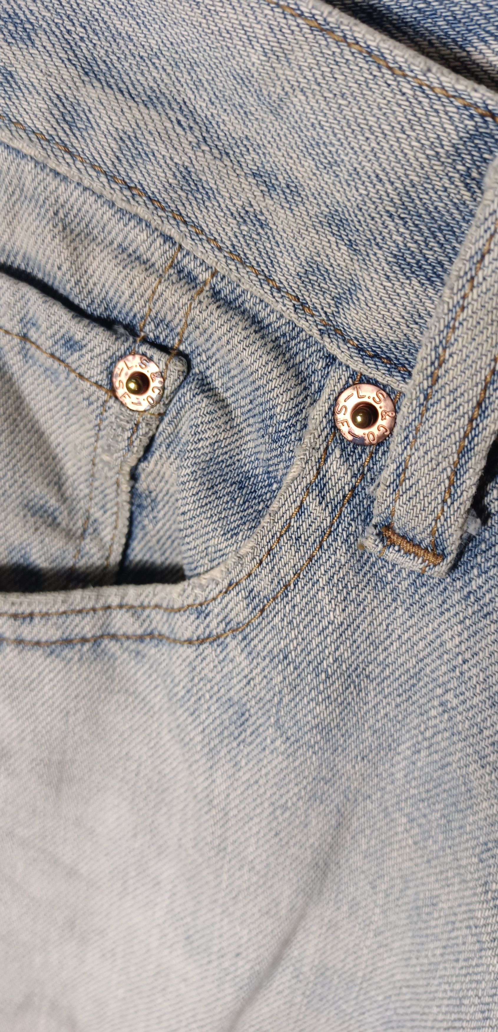 Le Grande Bleu (L.G.B.) × Levi's × Levi's Vintage Clothing Vintage💥 Levi's 533 button C72 single (R) Distressed Size US 32 / EU 48 - 8 Thumbnail