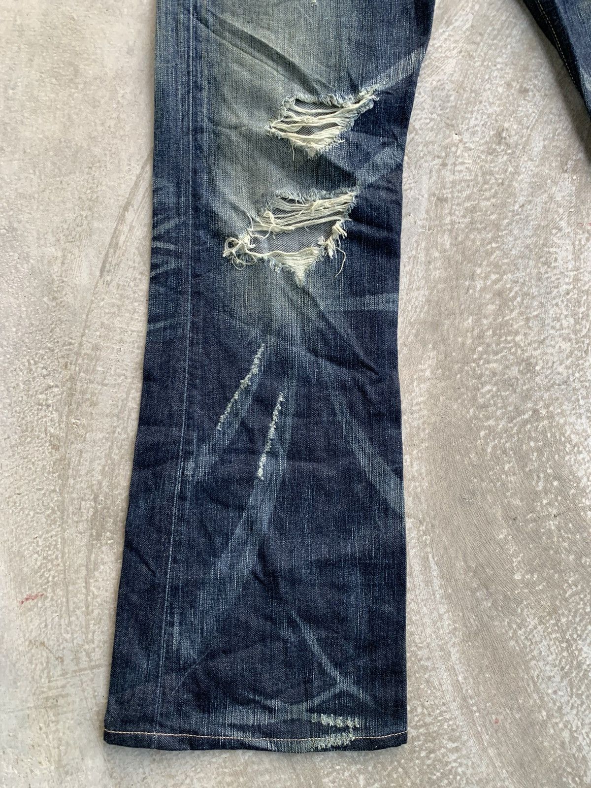 Edwin × Japanese Brand × Vintage Edwin Denim Blue Trip 503 Vintage Size US 34 / EU 50 - 6 Thumbnail