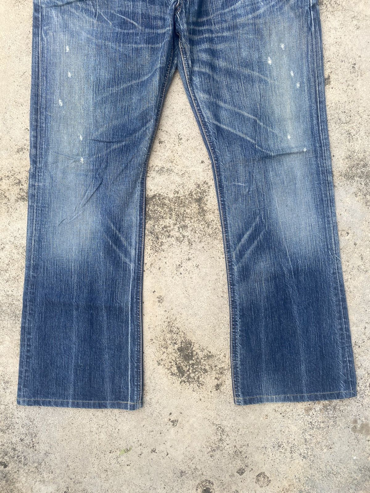 Edwin × If Six Was Nine × Vintage Vintage Flare Edwin Blue Trip Honeycomp Jeans Size US 36 / EU 52 - 12 Thumbnail