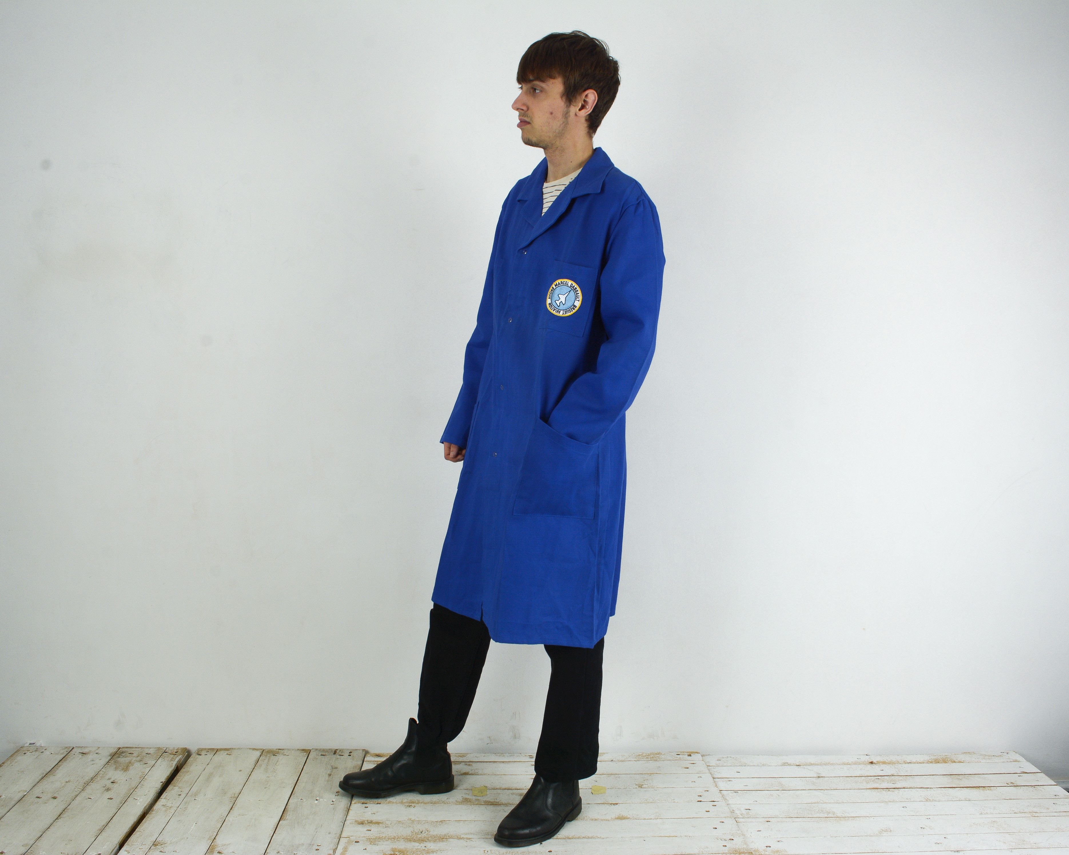 Vintage French Worker S Jacket Coat Blue De Travail Chore Utility Size US S / EU 44-46 / 1 - 4 Thumbnail