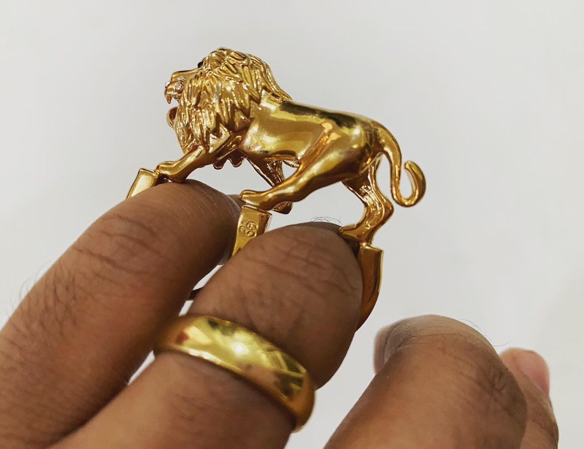 Stussy Stussy x Jules Kim Lion Double Ring Size ONE SIZE - 5 Thumbnail