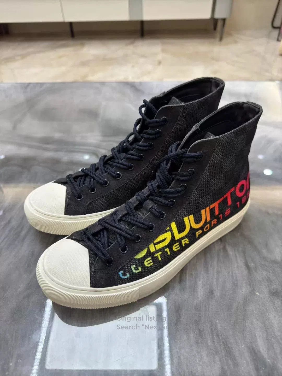 Louis Vuitton louis vuitton rainbow logo high. Size US 8.5 / EU 41-42 - 1 Thumbnail