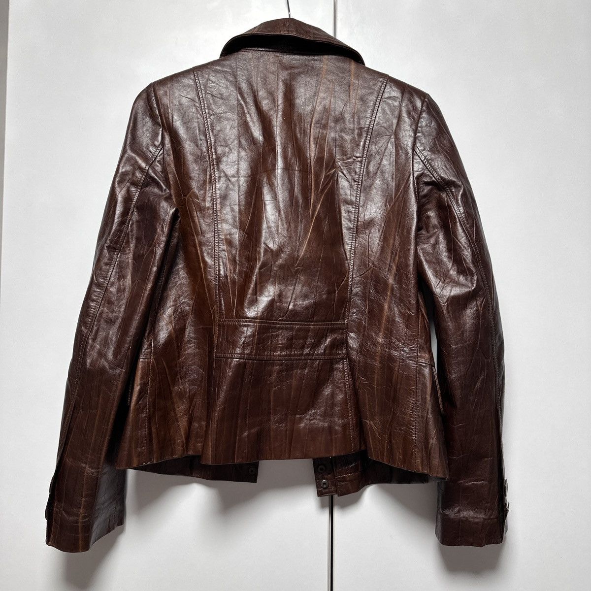 Other GianMariaGui vintage leather jacket brown luxury made ITALY Size S / US 4 / IT 40 - 11 Thumbnail